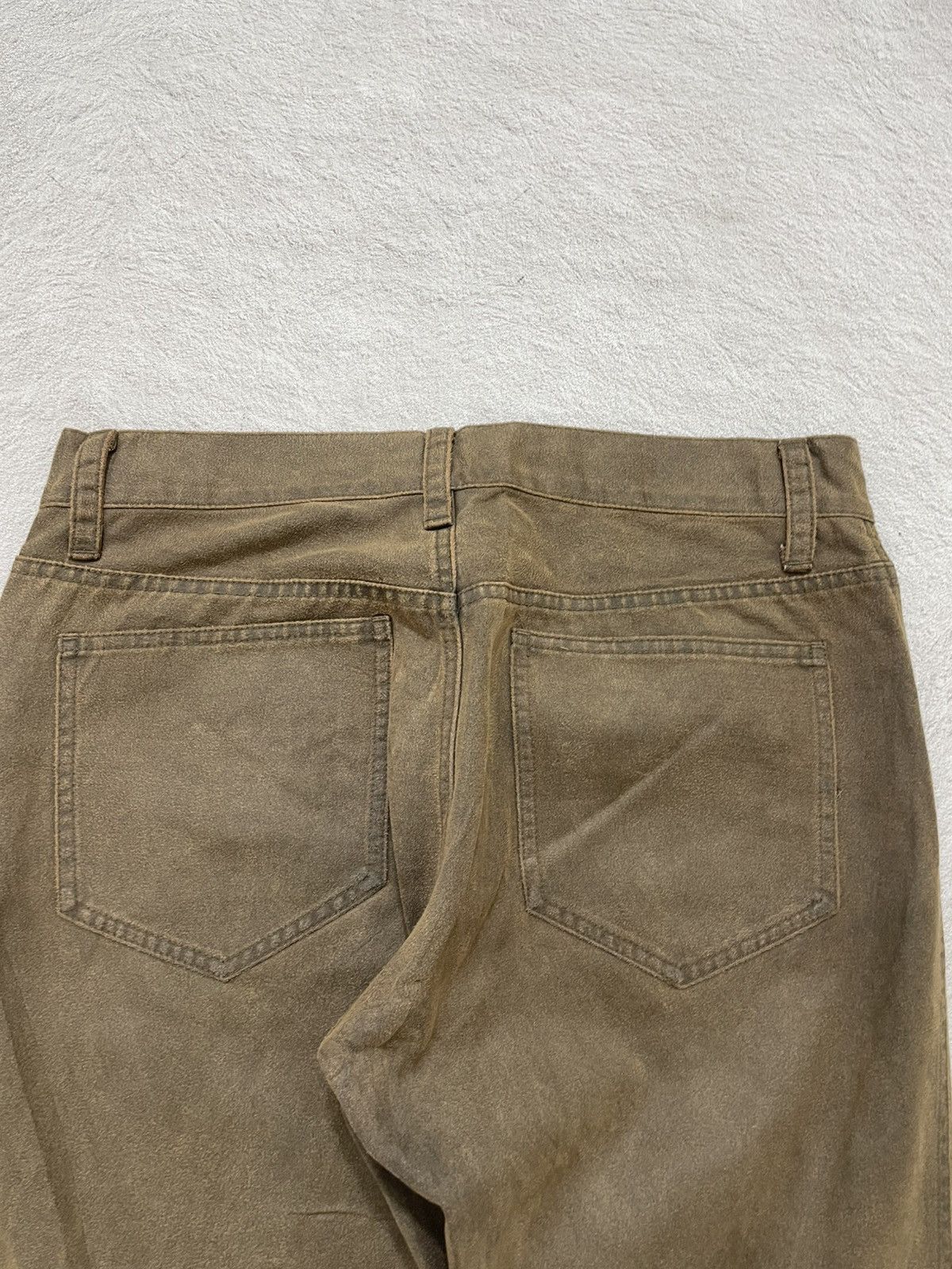 Le Grande Bleu (L.G.B.) 2000s Kapital Suede Panel Pants Flared Ifsix Undercover Y2K Size US 30 / EU 46 - 10 Thumbnail