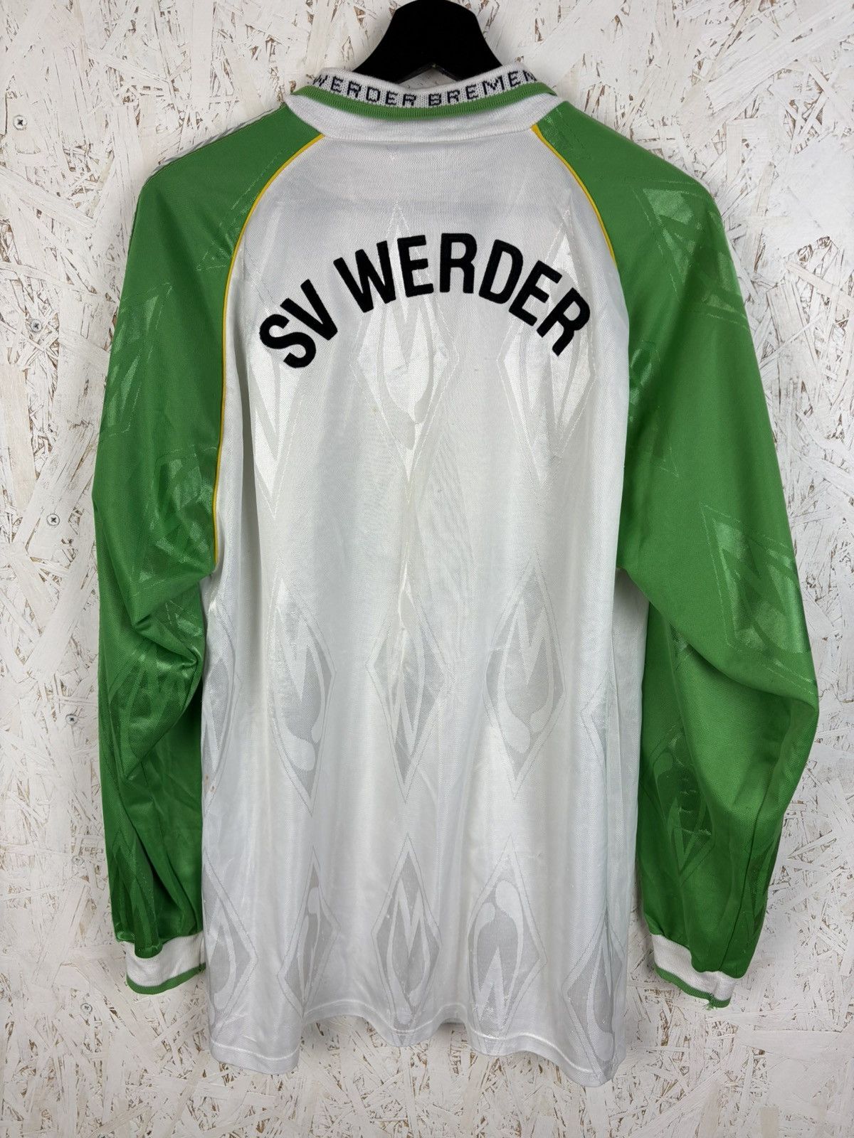 Puma 90s Puma Werder Bremen 1995/96 Home Kit Long Sleeve Jersey L Size US L / EU 52-54 / 3 - 8 Thumbnail