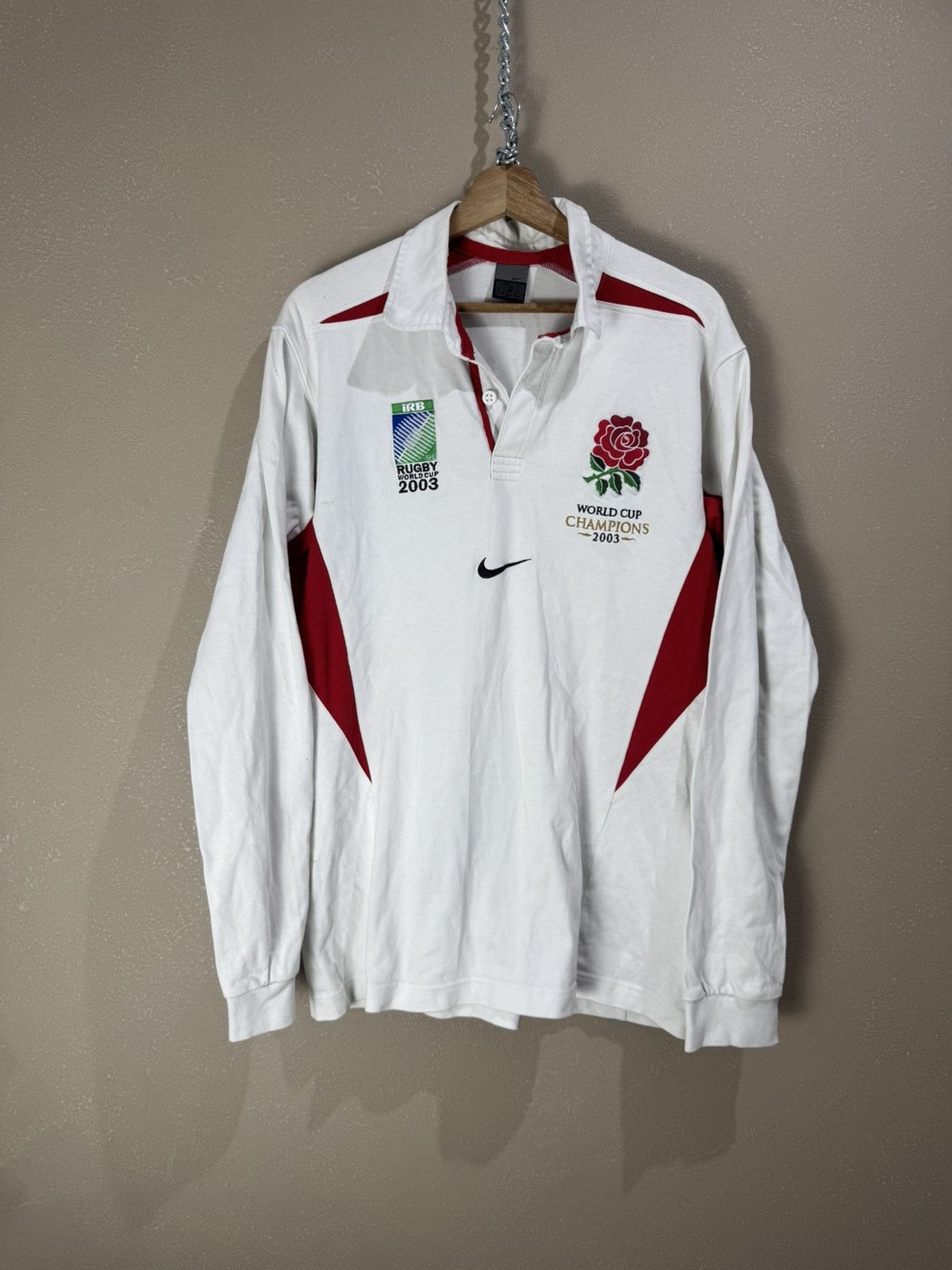 Nike England Nike Rugby Union 2003 World Cup Longsleeve Shirt L Size US L / EU 52-54 / 3 - 1 Thumbnail