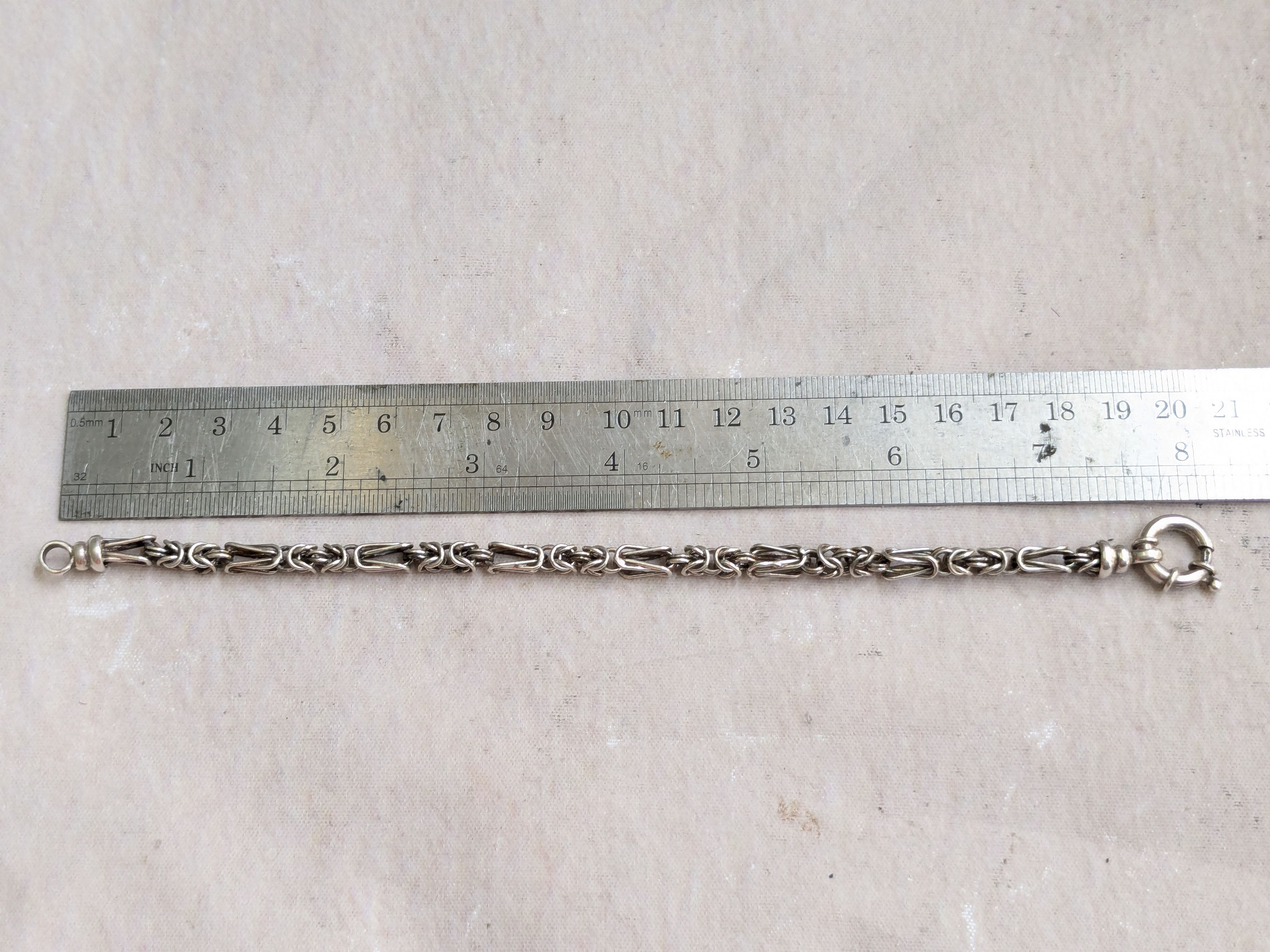 Jewelry Veronese Sterling Silver Byzantine Bracelet 8" Italy Size ONE SIZE - 14 Thumbnail