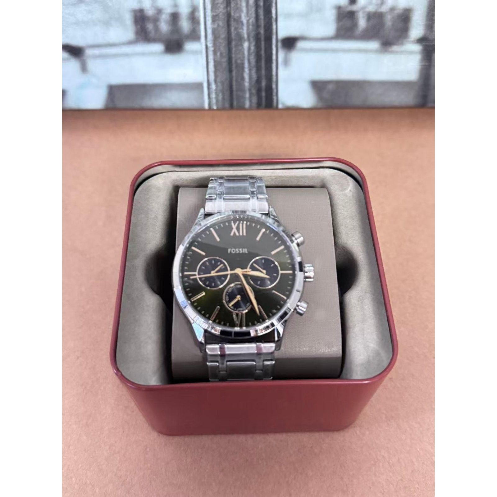 Fossil Fossil BQM7101 Fenmore Stainless Steel Watch 44mm Size ONE SIZE - 1 Thumbnail