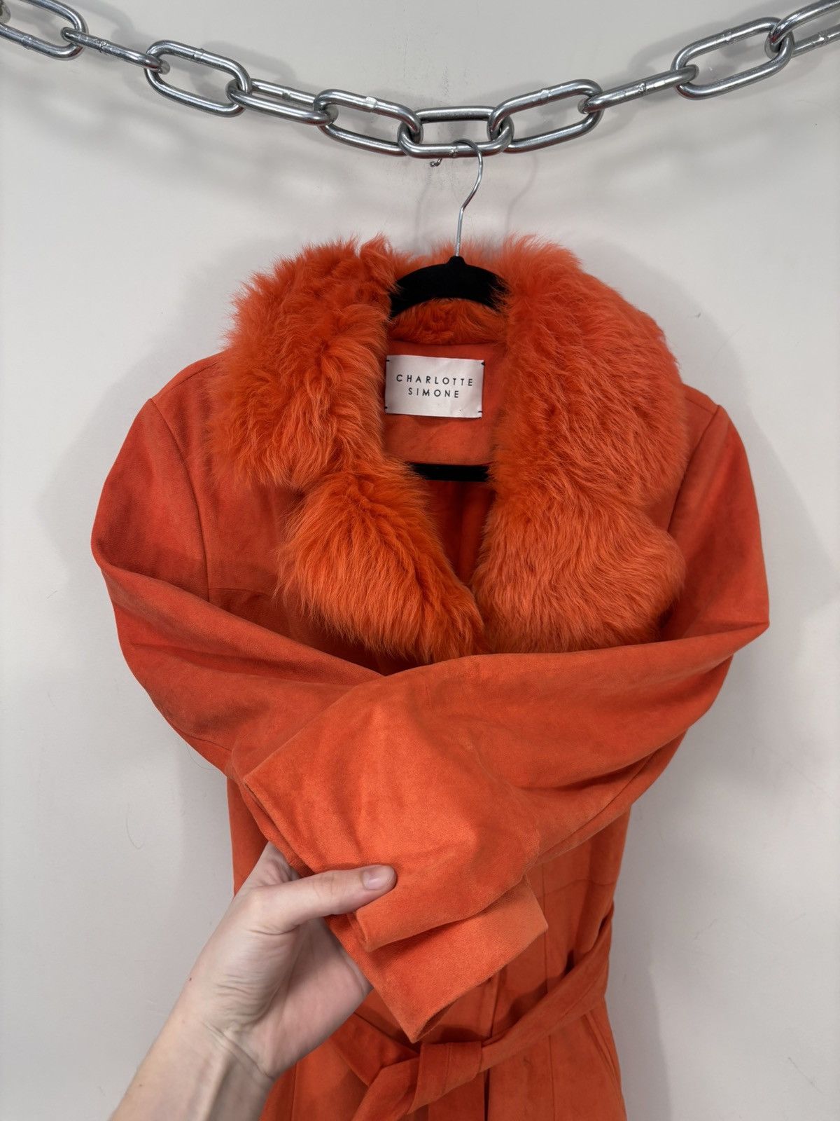 Other Charlotte Simone Women’s Dyed Faux Suede Fur Long Coat Size M / US 6-8 / IT 42-44 - 11 Thumbnail