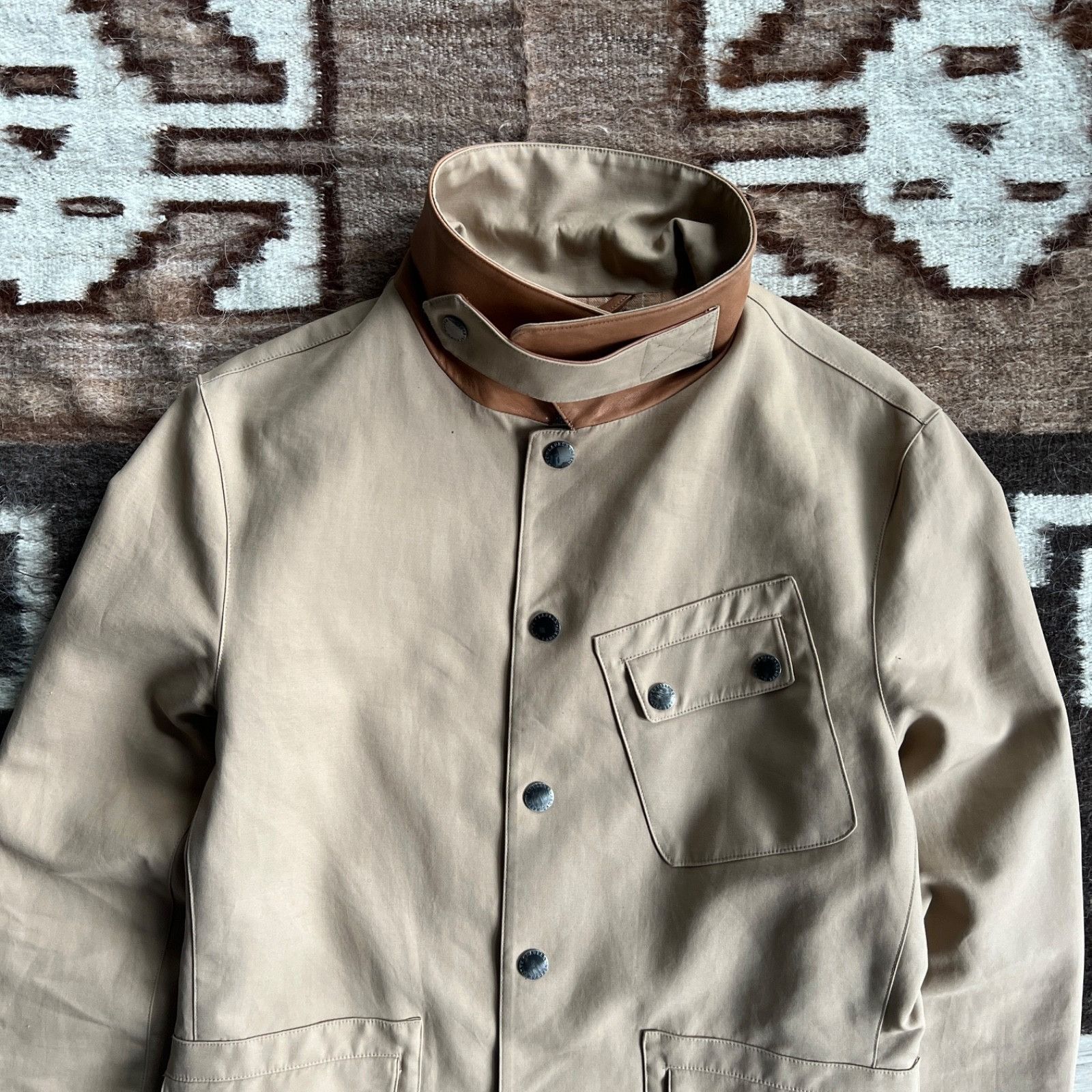 Lauren Ralph Lauren Lauren Ralph Lauren Tan Cotton Canvas Jacket 9582AC Size M / US 6-8 / IT 42-44 - 5 Thumbnail