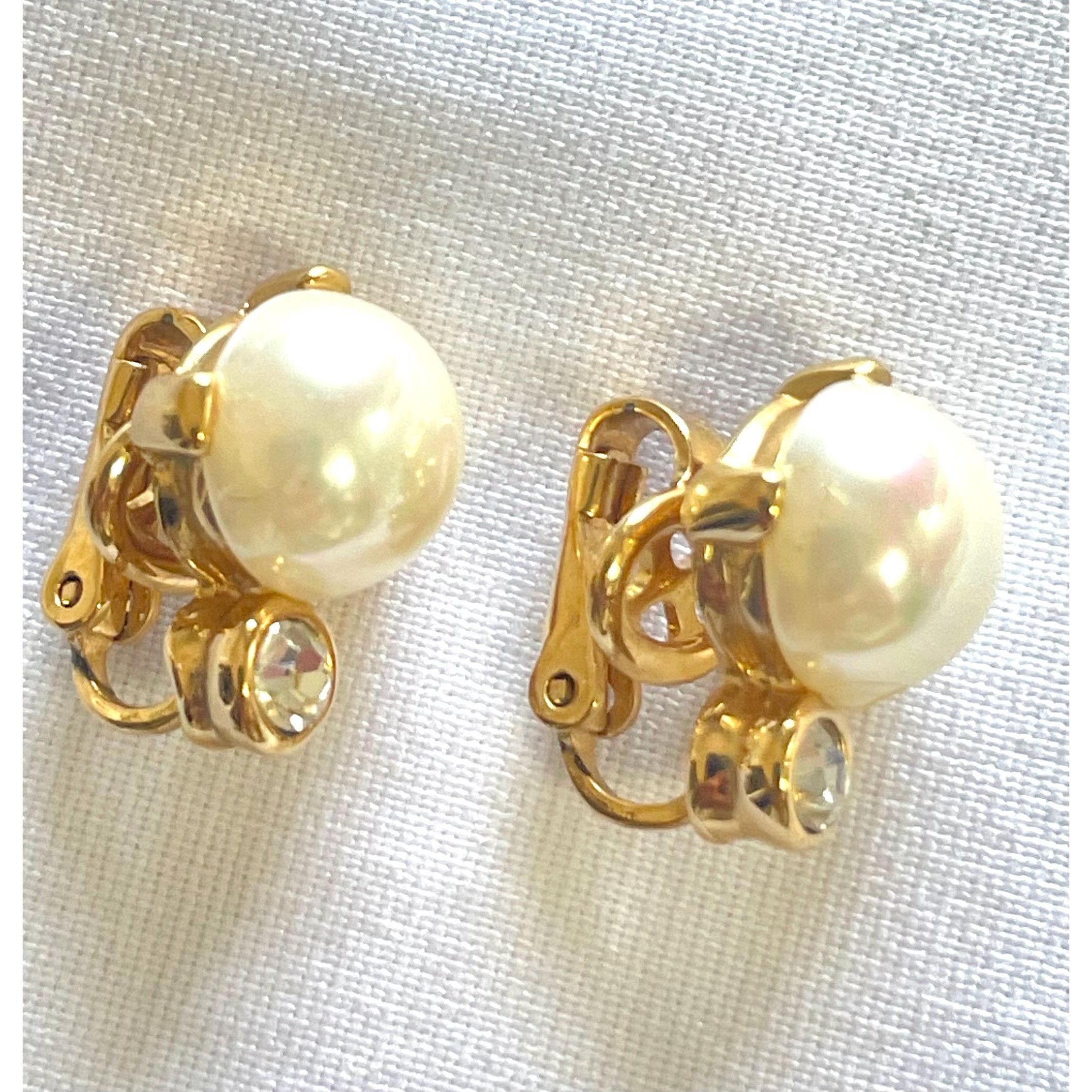 Nina Ricci Vintage Nina Ricci golden frame white faux pearl and crystal Size ONE SIZE - 5 Thumbnail