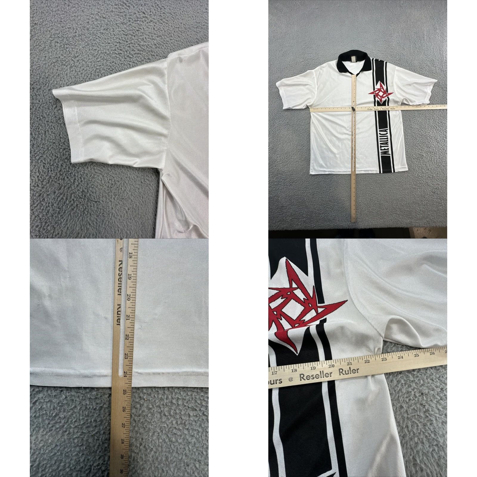 Vintage VINTAGE Giant Polo Shirt Men XL White Giant Polo Shirt Vintage 80s 90s Concert Merch Mens Size US XL / EU 56 / 4 - 8 Thumbnail