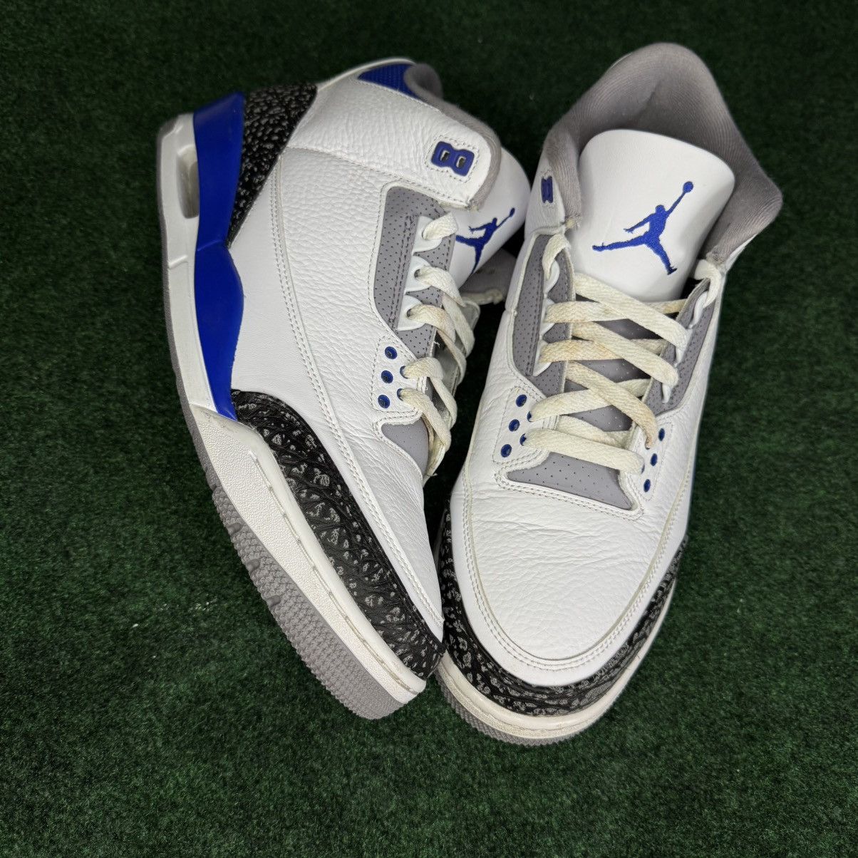 Jordan Brand Air Jordan 3 retro “Racer Blue” Size US 12 / EU 45 - 1 Thumbnail