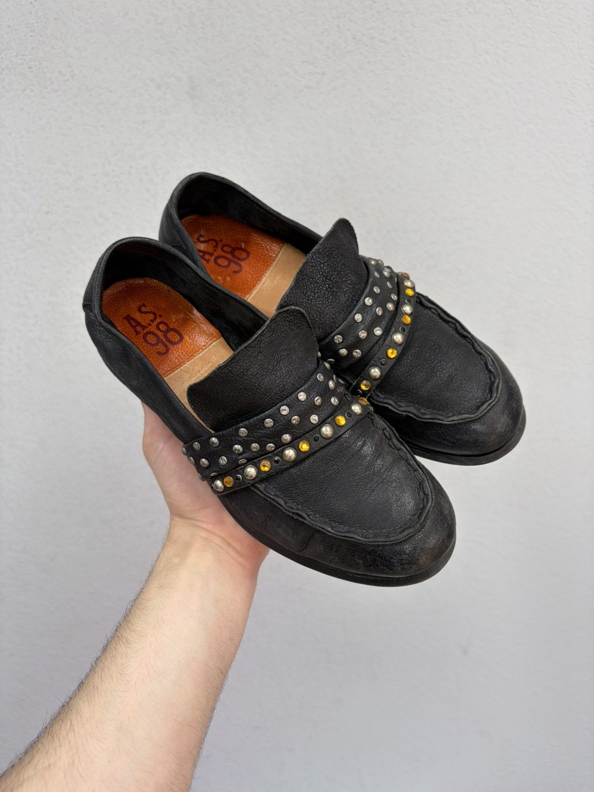 A.S.98 A.S.98 Avant Garde Archive Leather Belted Biker Boots Grunge Size US 8 / IT 38 - 1 Thumbnail