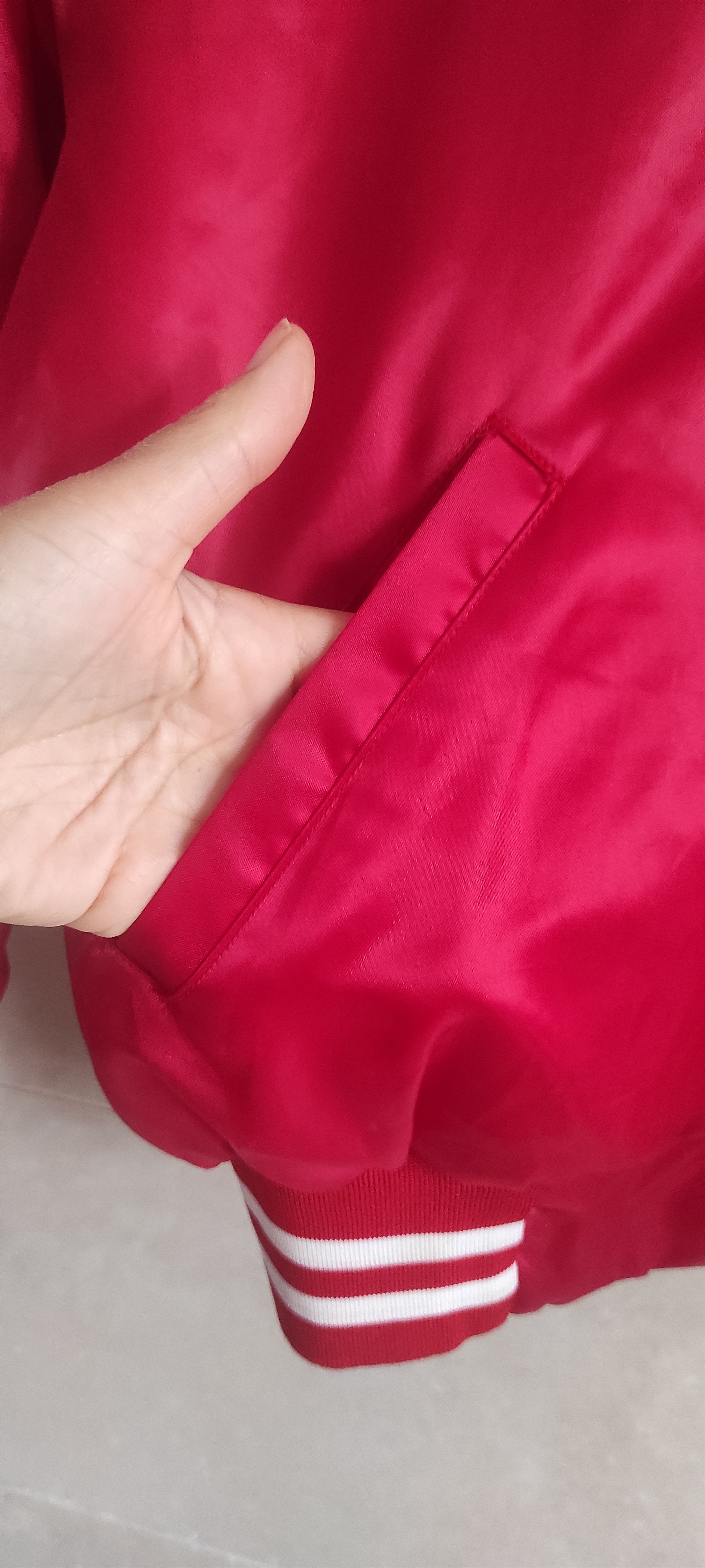 Majestic Majestic Athletic 80s Authentic Bomber Satin Jacket Made USA Size US L / EU 52-54 / 3 - 19 Thumbnail