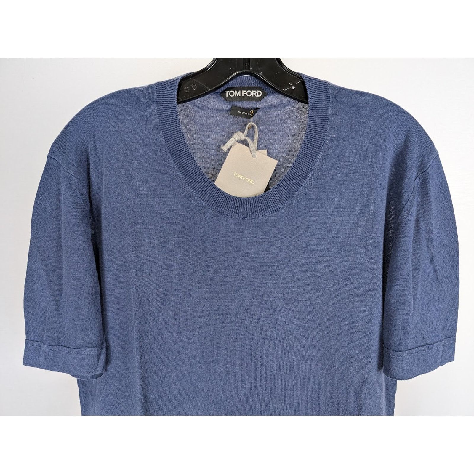 Tom Ford o1rshd1 Short Sleeve T-Shirt in Dark Blue Size US L / EU 52-54 / 3 - 4 Thumbnail