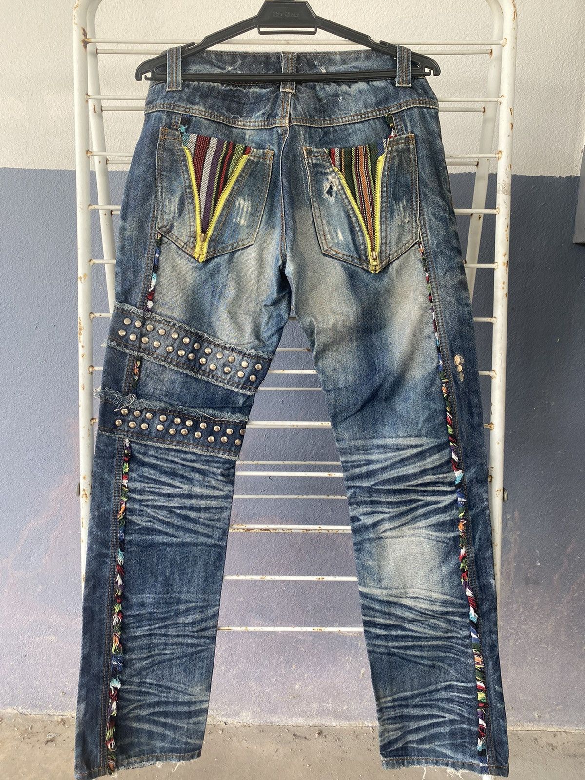 Japanese Brand × Vintage Vintage Crazy Leopard Punk Style Denim Size US 30 / EU 46 - 2 Thumbnail