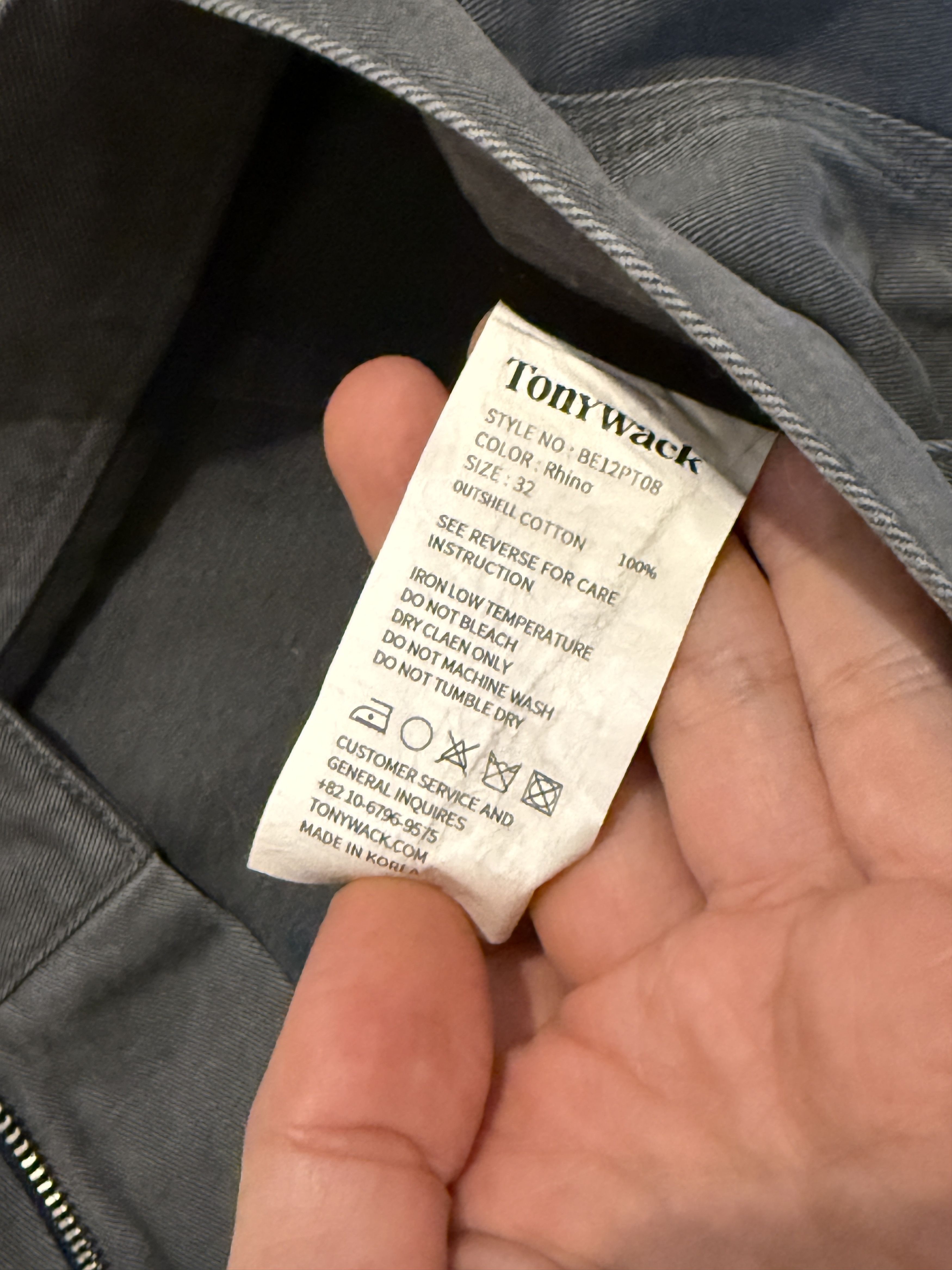 TONYWACK Casual baggy worker pants Size US 32 / EU 48 - 3 Thumbnail