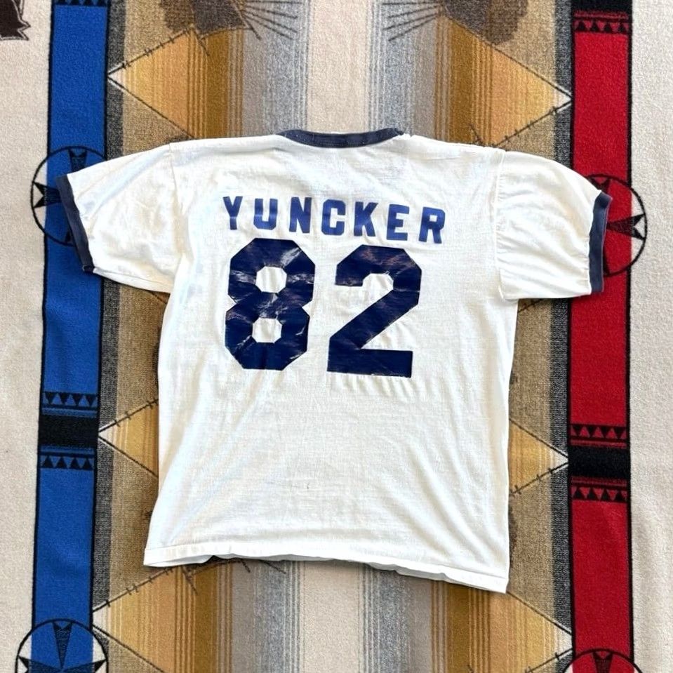 Russell Athletic VINTAGE 70s Russell Athletic Football Shirt White Size S Made In USA Mens Size US S / EU 44-46 / 1 - 2 Thumbnail