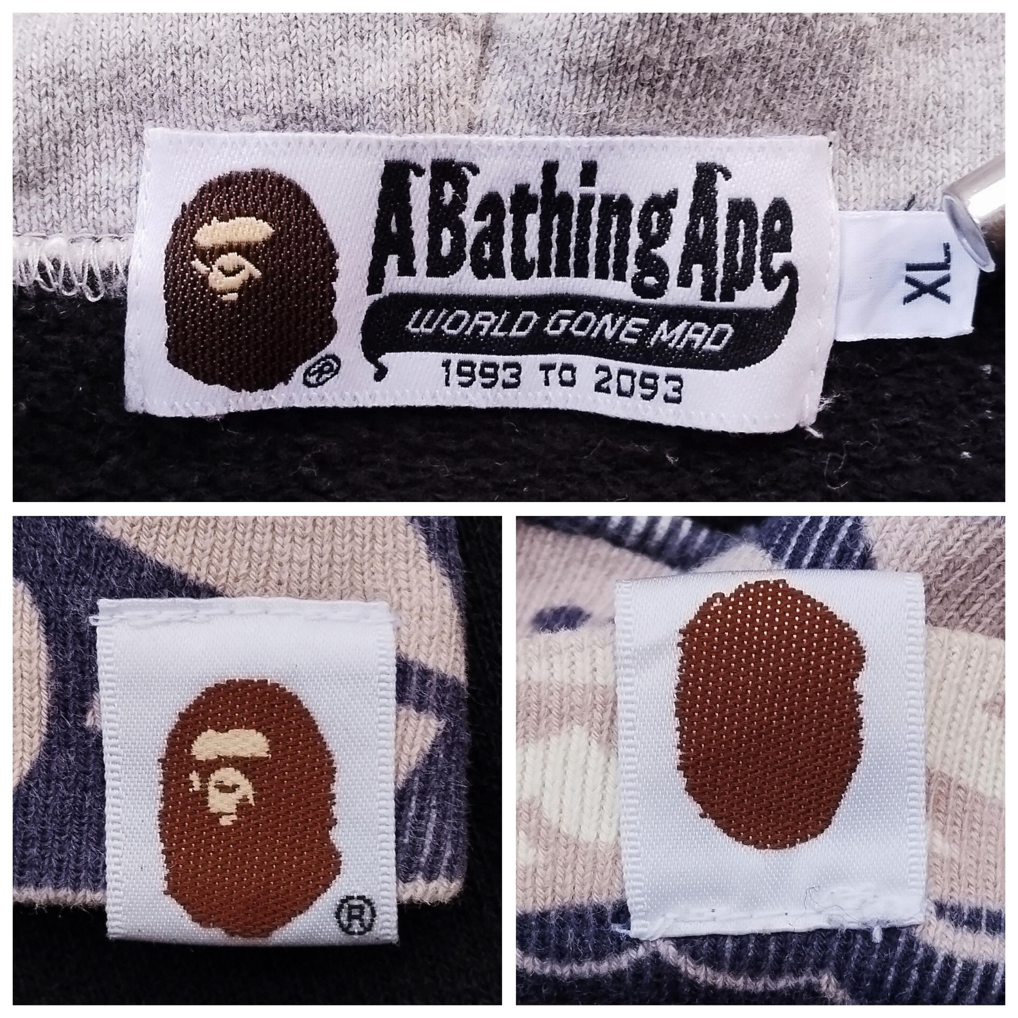 Bape 2011 Bape ABC Deco Stone Wash Full Zip Hoodie Size US XL / EU 56 / 4 - 6 Thumbnail