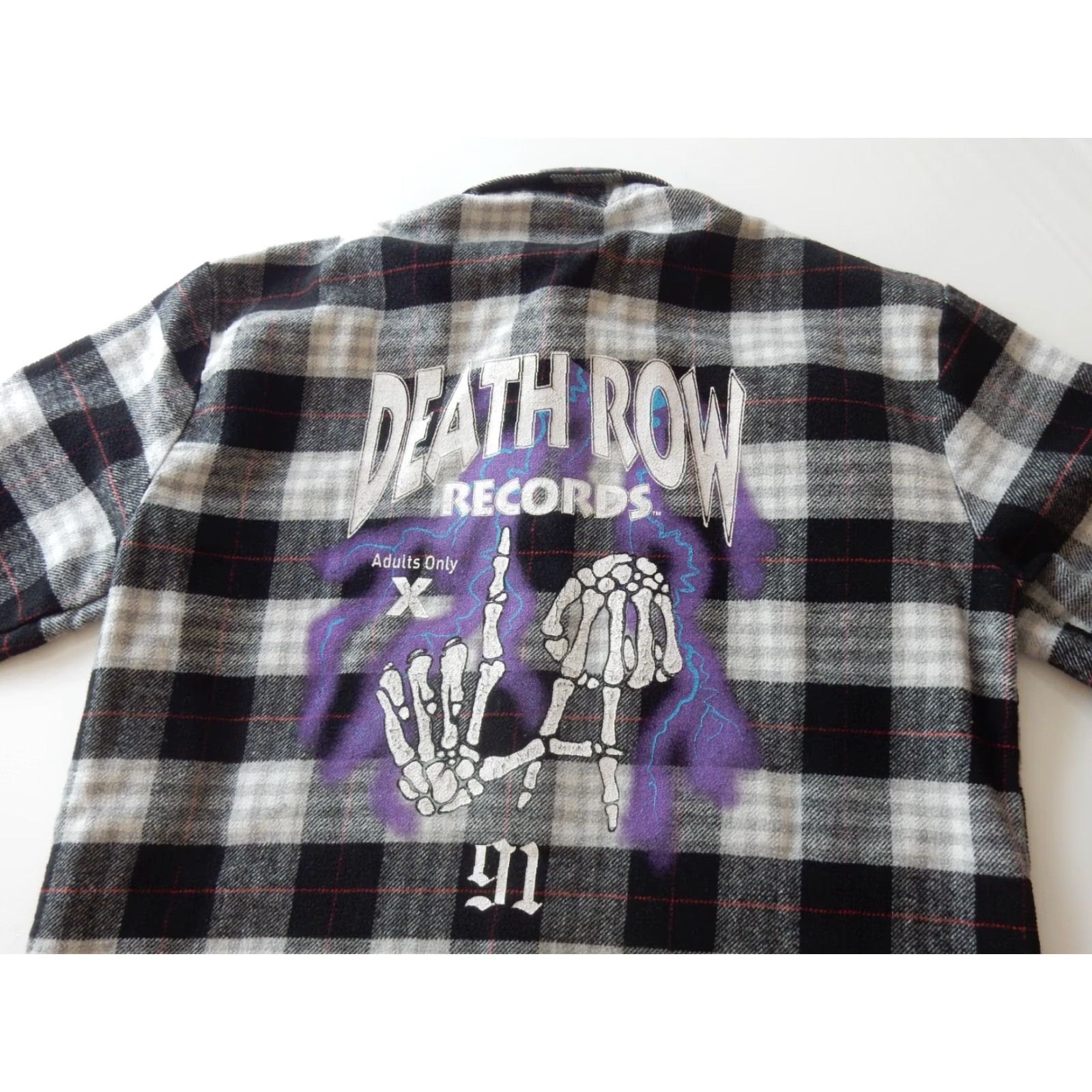 J.Crew Death Row Records Men’s Flannel Shirt Size S Black Cotton Plaid Long Sleeve Button-Up Mens Size US S / EU 44-46 / 1 - 2 Thumbnail