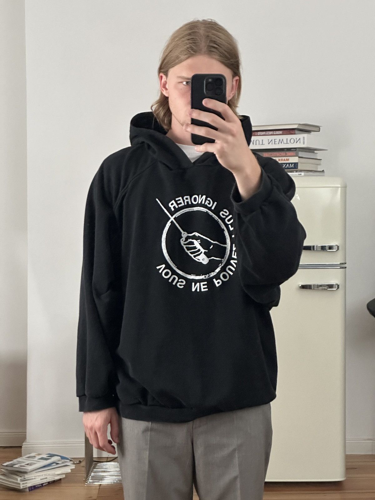 Raf Simons Raf Simons SS/2002 VOUS NE POUVEZ PLUS IGNORER Runway Size US XL / EU 56 / 4 - 2 Thumbnail