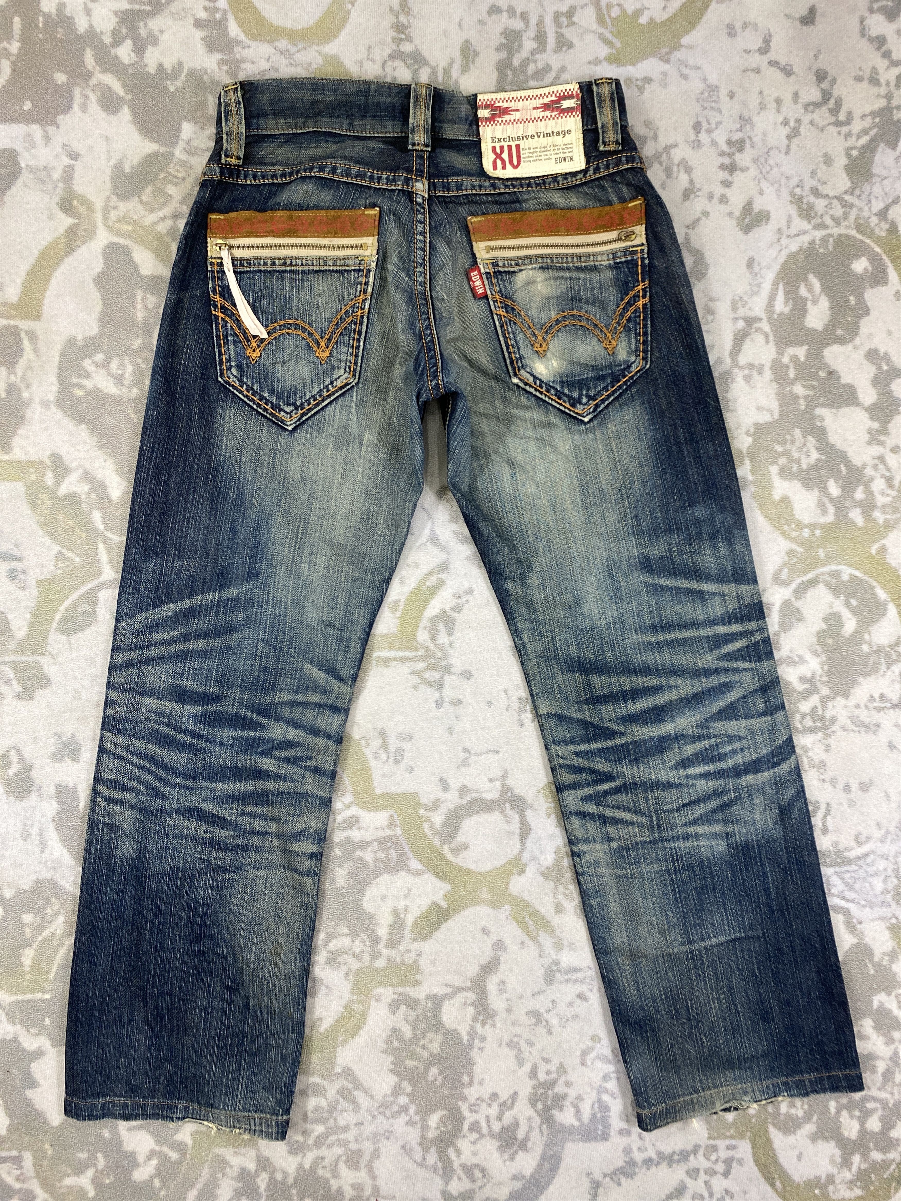 If Six Was Nine Faded Blue Vintage Edwin xv Jeans 31x29.5 - JN3053 Size US 31 - 1 Thumbnail