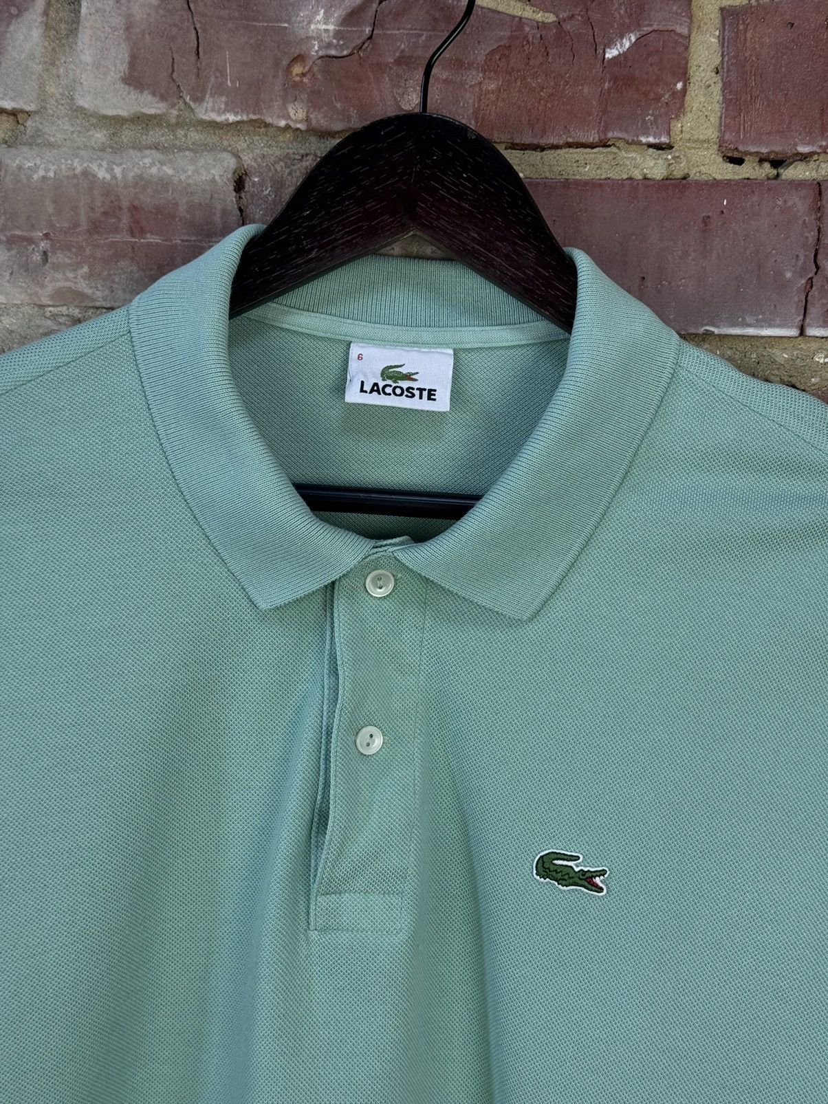 Lacoste LACOSTE Mint Color Short Sleeve Polo Shirt Size US XL / EU 56 / 4 - 7 Thumbnail