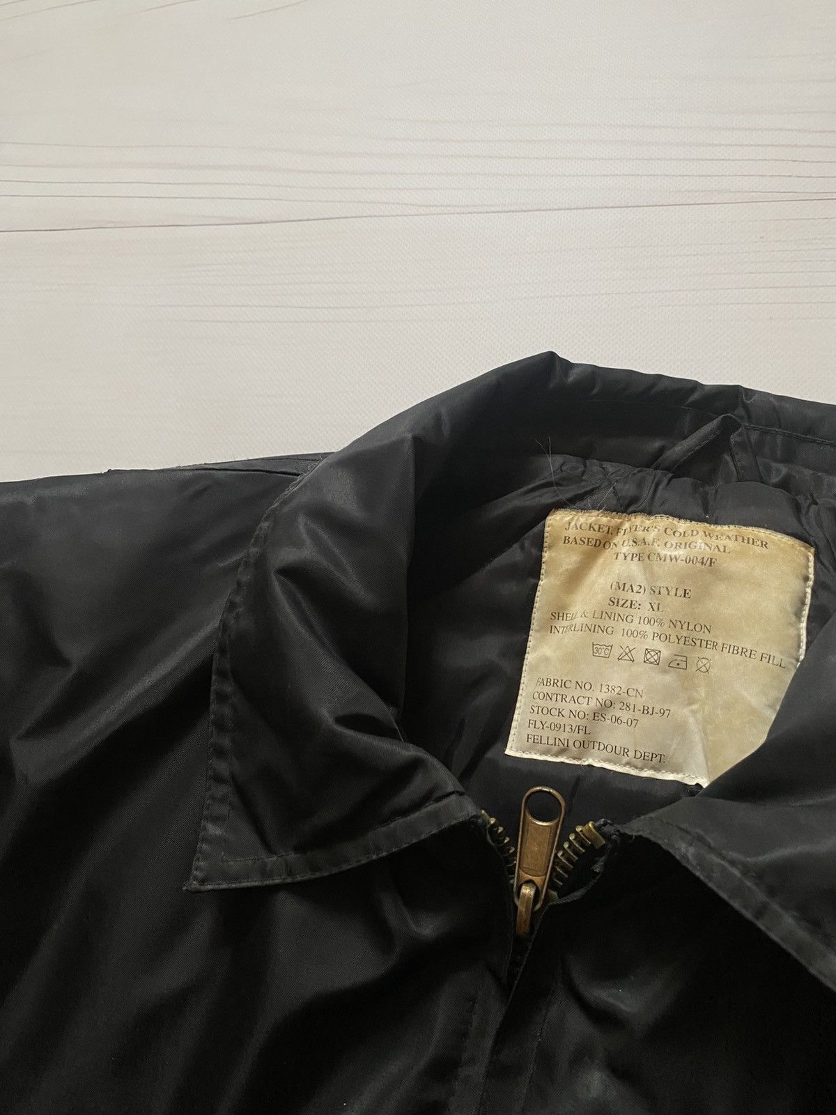 Vintage Vintage MA 2 style bomber nylon jacket Size US XL / EU 56 / 4 - 16 Thumbnail