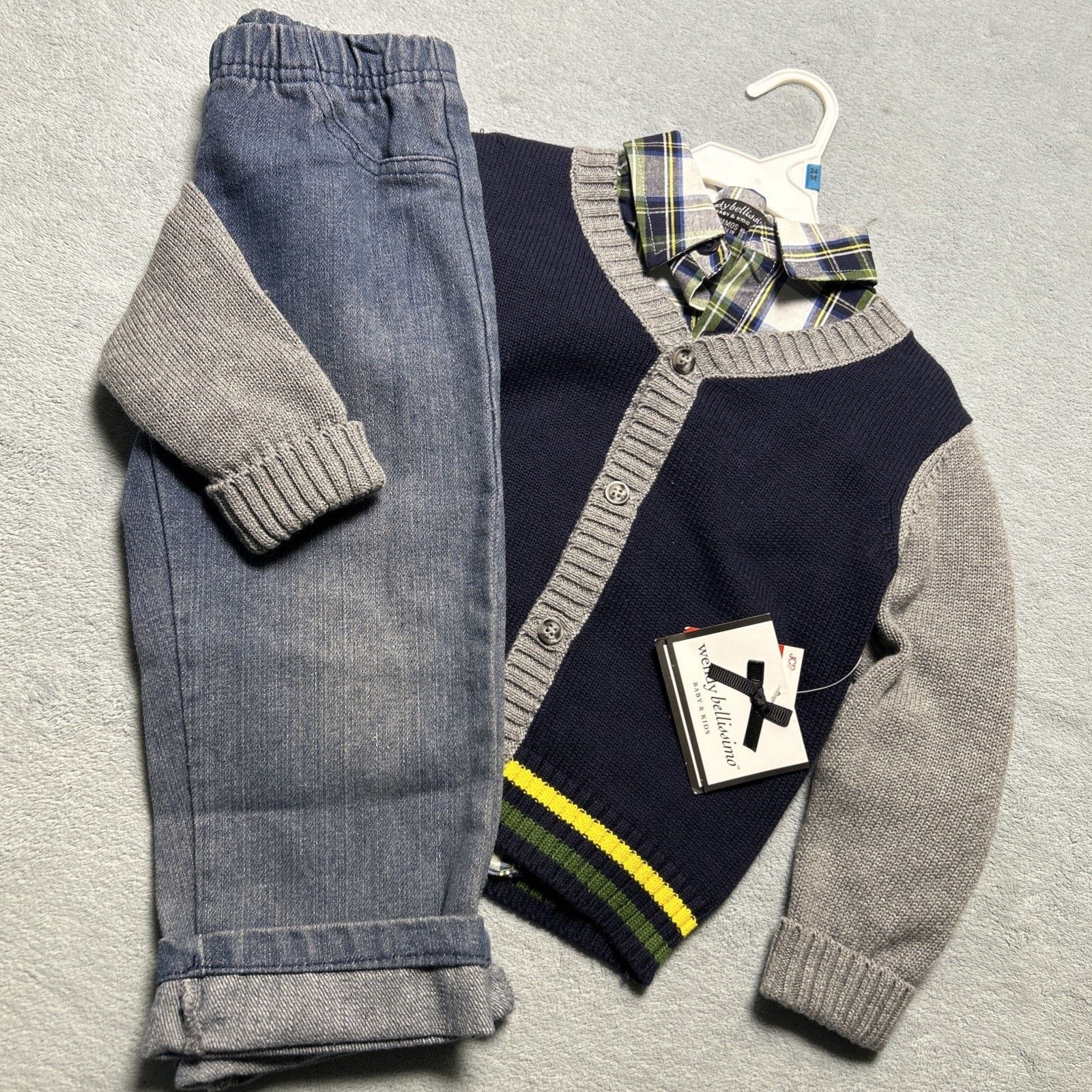 Disney Deadstock 3 Piece Toddler Outfit 2T 24M Cardigan Button Up Size US 26 / EU 42 - 1 Thumbnail