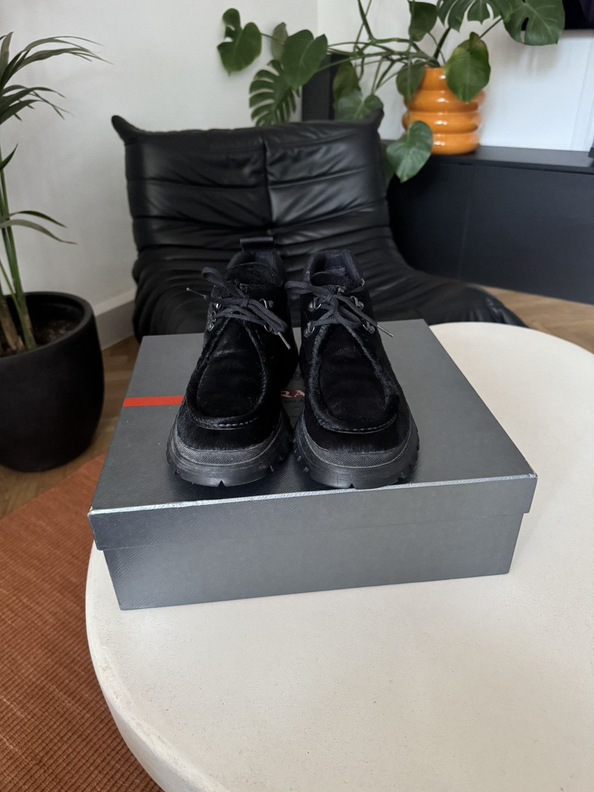 Prada PRADA Boots Calf Hair Shoes Fur Black Vintage Archive Luxury Size US 8 / EU 41 - 3 Thumbnail