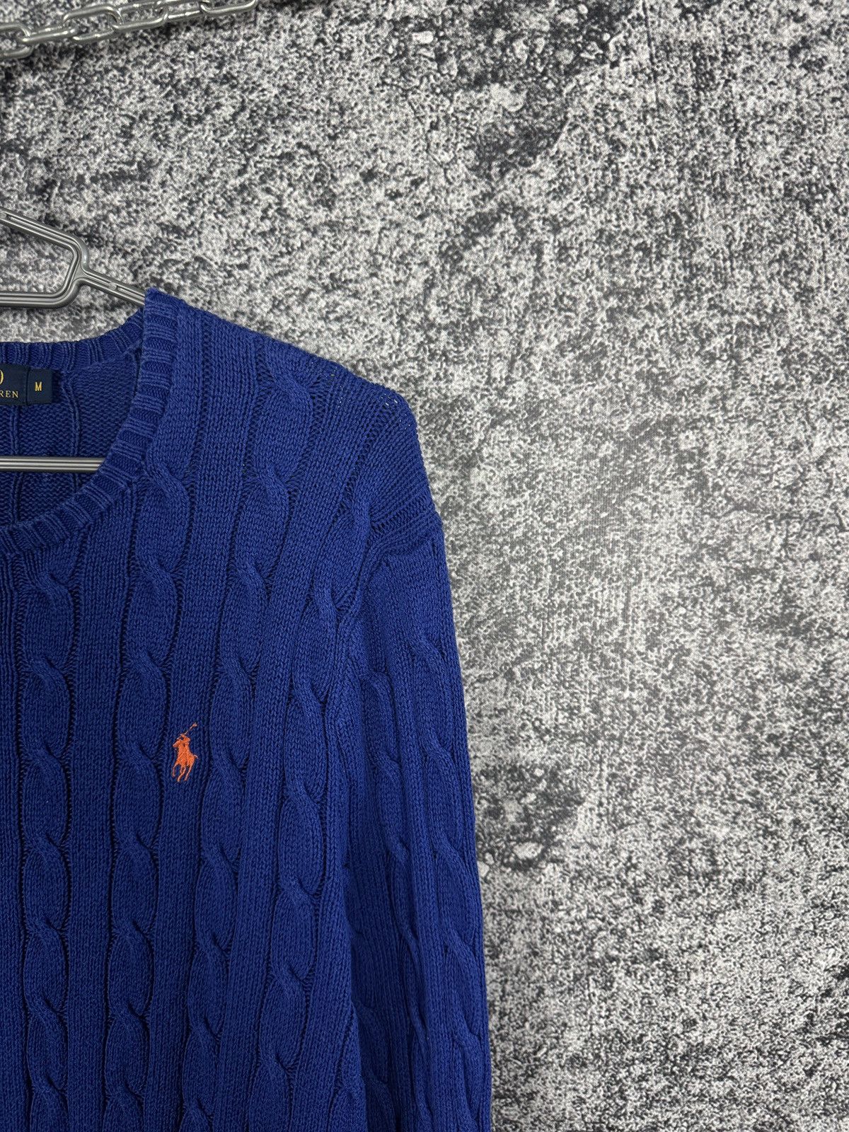 Polo Ralph Lauren Polo Ralph Lauren Cable Knit Sweater Pullover Blue Size M Size US M / EU 48-50 / 2 - 2 Thumbnail