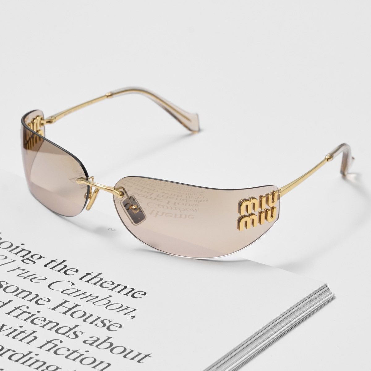 Miu Miu MIU MIU 0MU A51S 5AK20P SUNGLASSES Size ONE SIZE - 2 Thumbnail