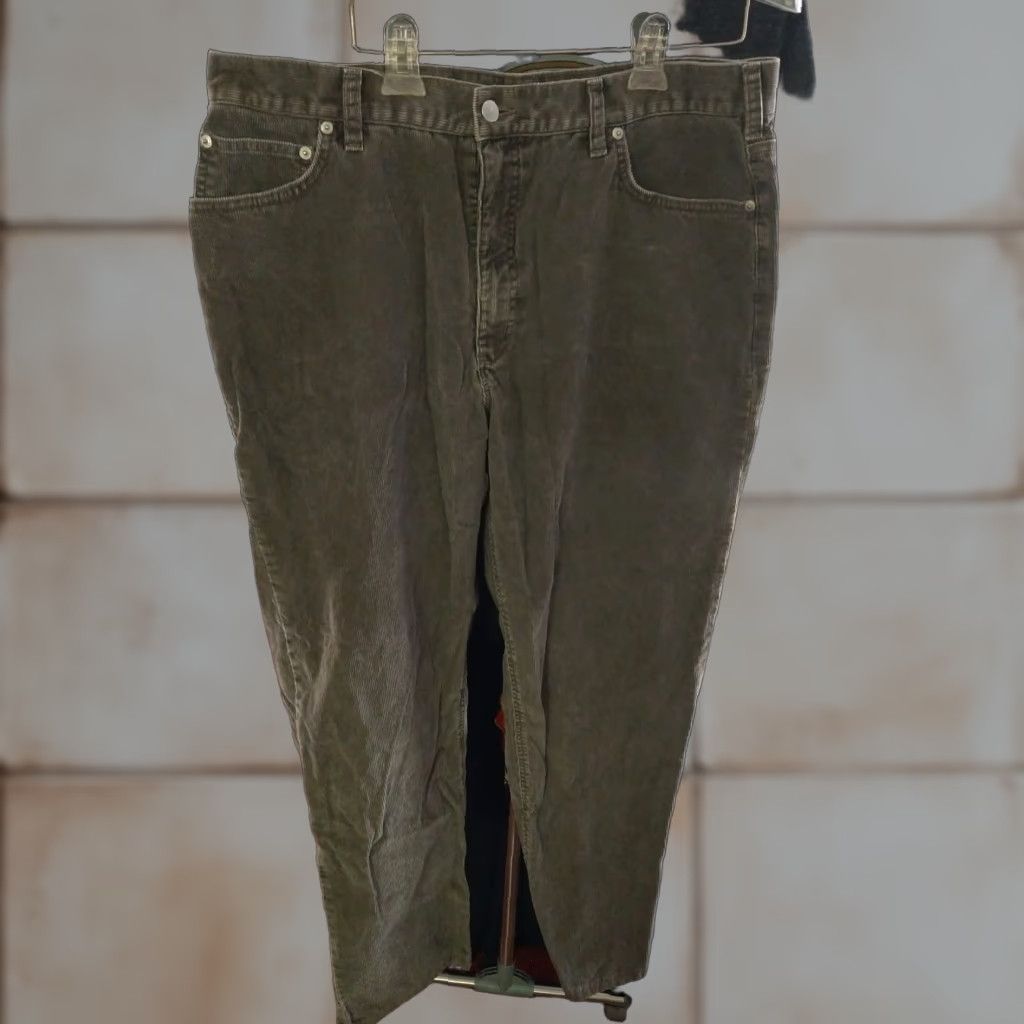 Lands' End VINTAGE Lands End Corduroy Pants Men 38 Regular Brown Inseam 32 Brownish Carpenter Size US 38 / EU 54 - 1 Thumbnail