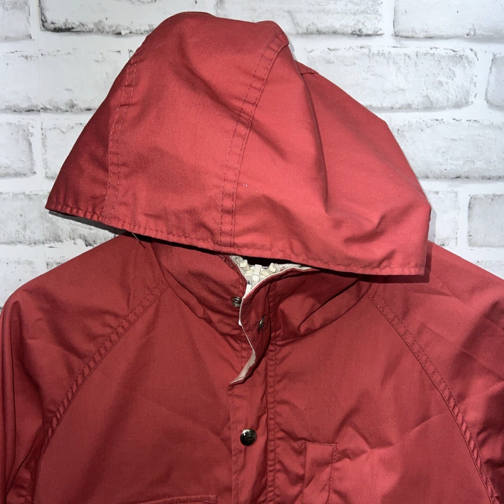 Vintage VTG Woolrich Full Zip Jacket Women's XS Red USA Theme Ladies Jacket Full Zip USA Red Woolrich Womens XS Size XS / US 0-2 / IT 36-38 - 2 Thumbnail