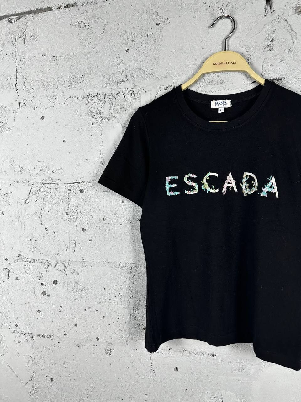 Escada × Vintage Vintage Y2K Luxury Designer Escada T-shirt Size L / US 10 / IT 46 - 1 Thumbnail