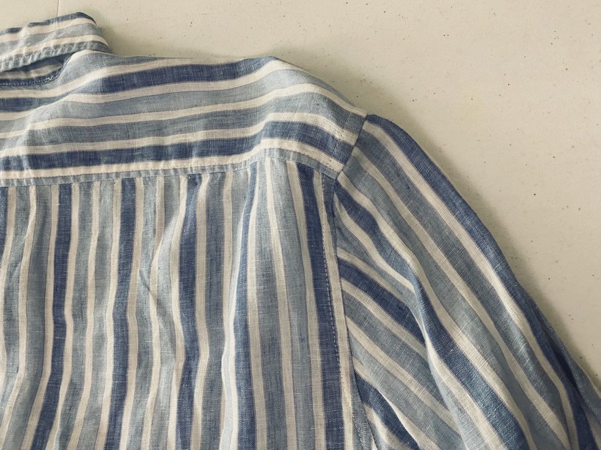 Other Sartoria Saracena Blue Beach Striped 100% Italian Linen XL Size US XL / EU 56 / 4 - 9 Thumbnail