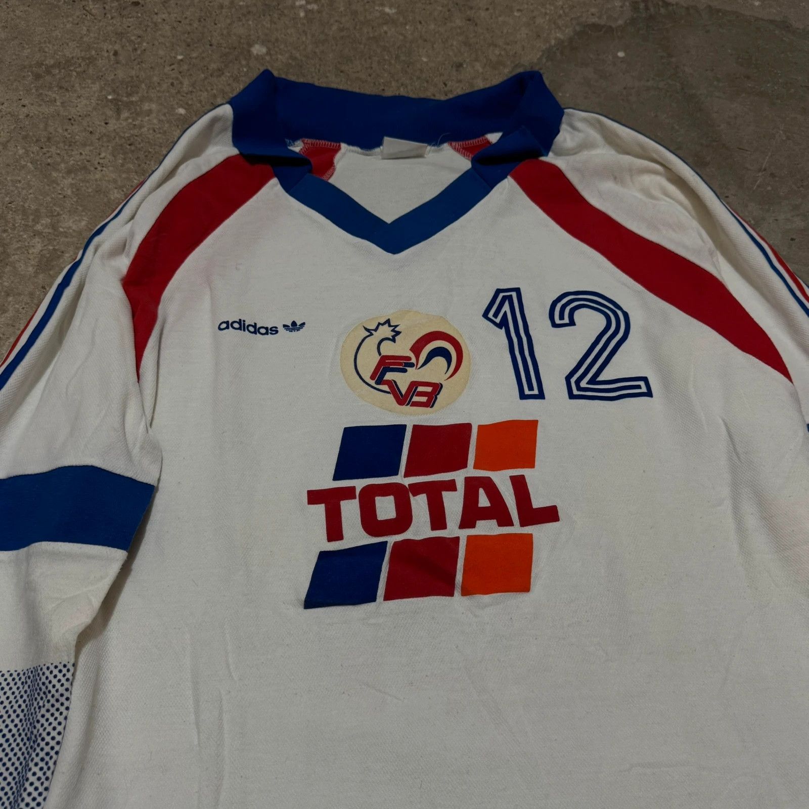 Adidas × Vintage French national team jersey number 12 1988/89 Size US XL / EU 56 / 4 - 3 Thumbnail