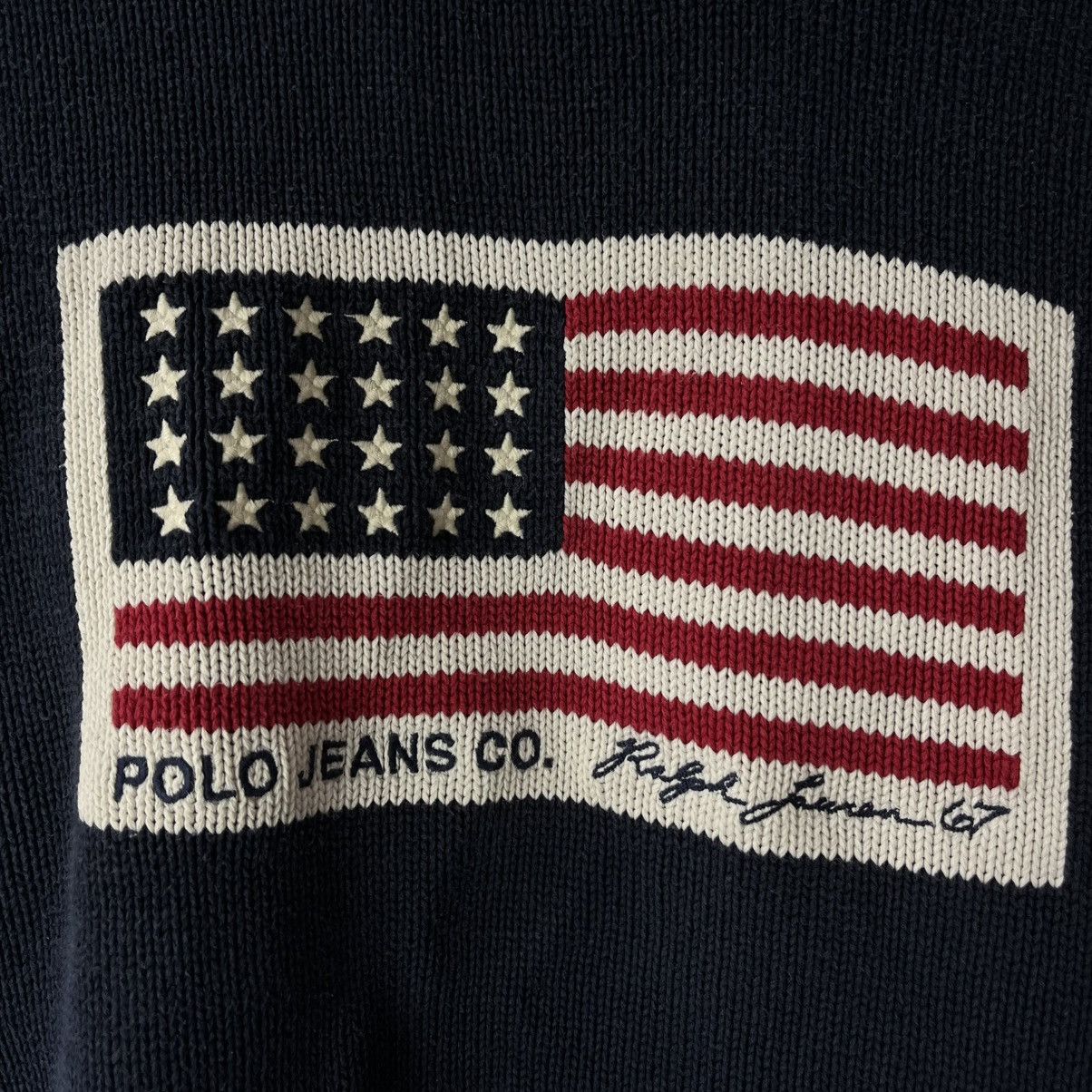 Polo Ralph Lauren Polo Ralph Lauren USA Flag Sweater Blue Size US XL / EU 56 / 4 - 5 Thumbnail