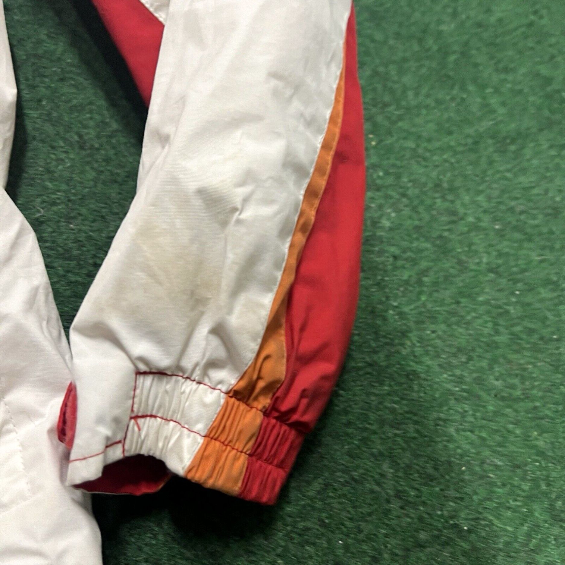 Vintage Columbia Jacket Women's Coat Size Large Red White Full Zip Hooded Lined Size L / US 10 / IT 46 - 4 Thumbnail