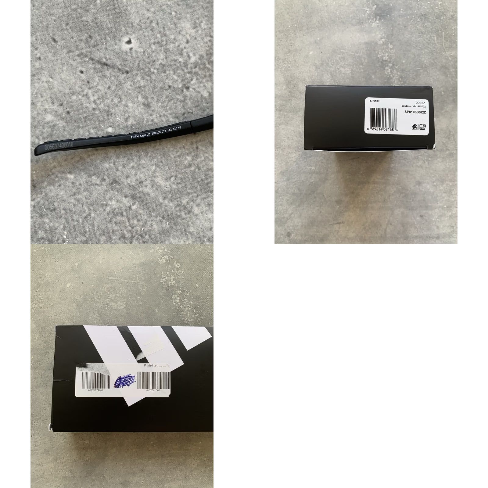 Adidas ADIDAS SPORT SUNGLASSES SP0108 142mm JK9732 BLACK UNISEX Sunglasses Size ONE SIZE - 8 Thumbnail
