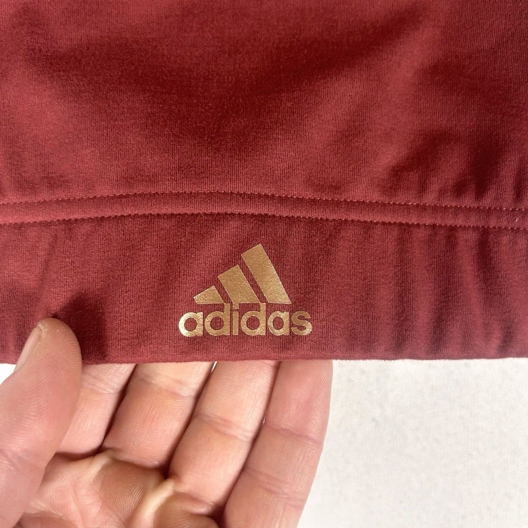 Adidas Adidas Sports Bra Womens XS Red Camo Tank Top Gym Run Casual Support Size XS / US 0-2 / IT 36-38 - 2 Thumbnail