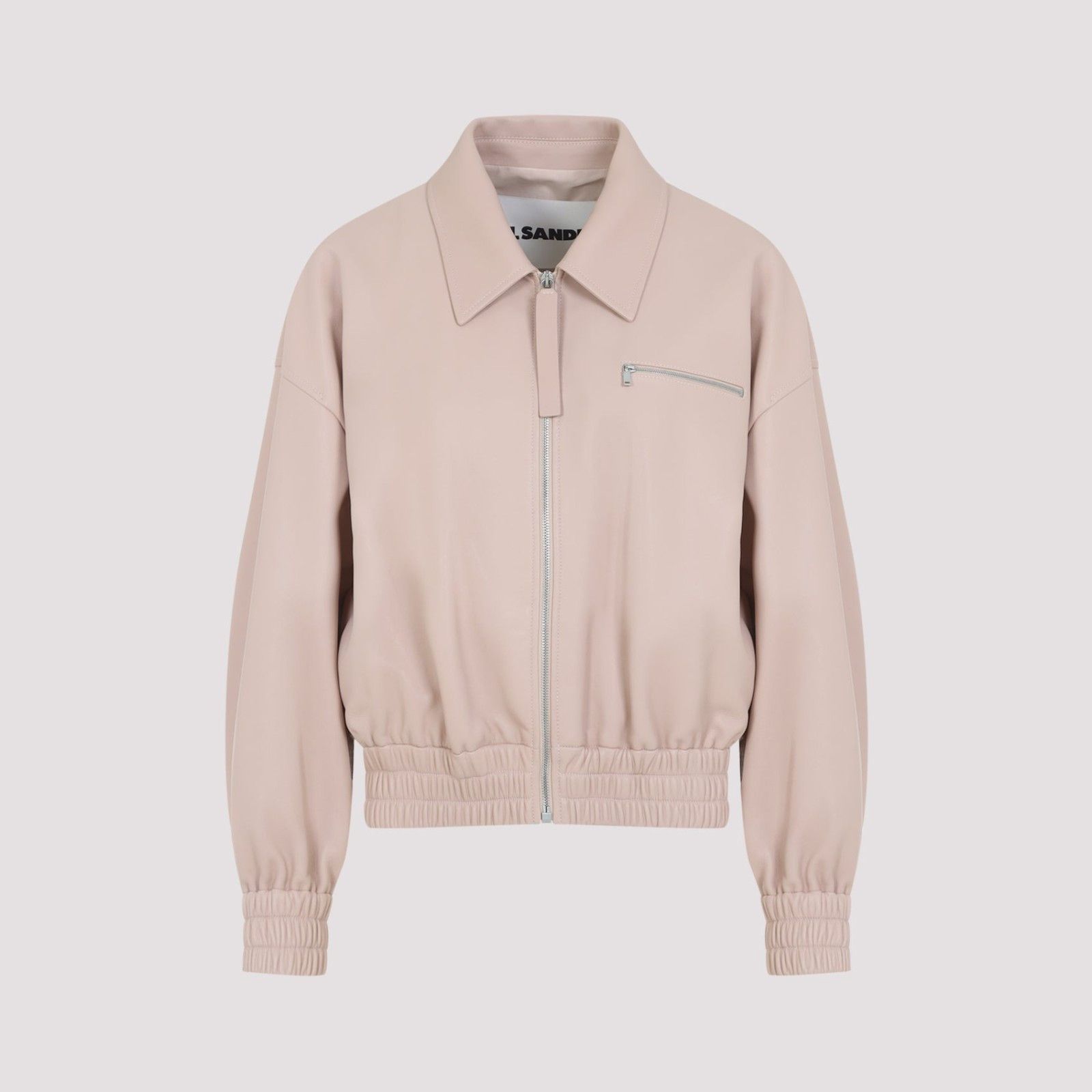 Jil Sander JIL SANDER Pink Leather Blouson Jacket New & Authentic (Wome Size S / US 4 / IT 40 - 1 Thumbnail