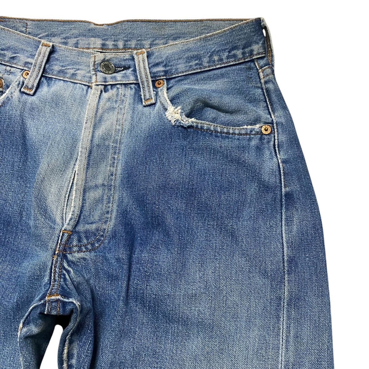 Levi's Vintage 90s Levis 501 Big E Selvedge Jeans Size US 28 / EU 44 - 5 Thumbnail