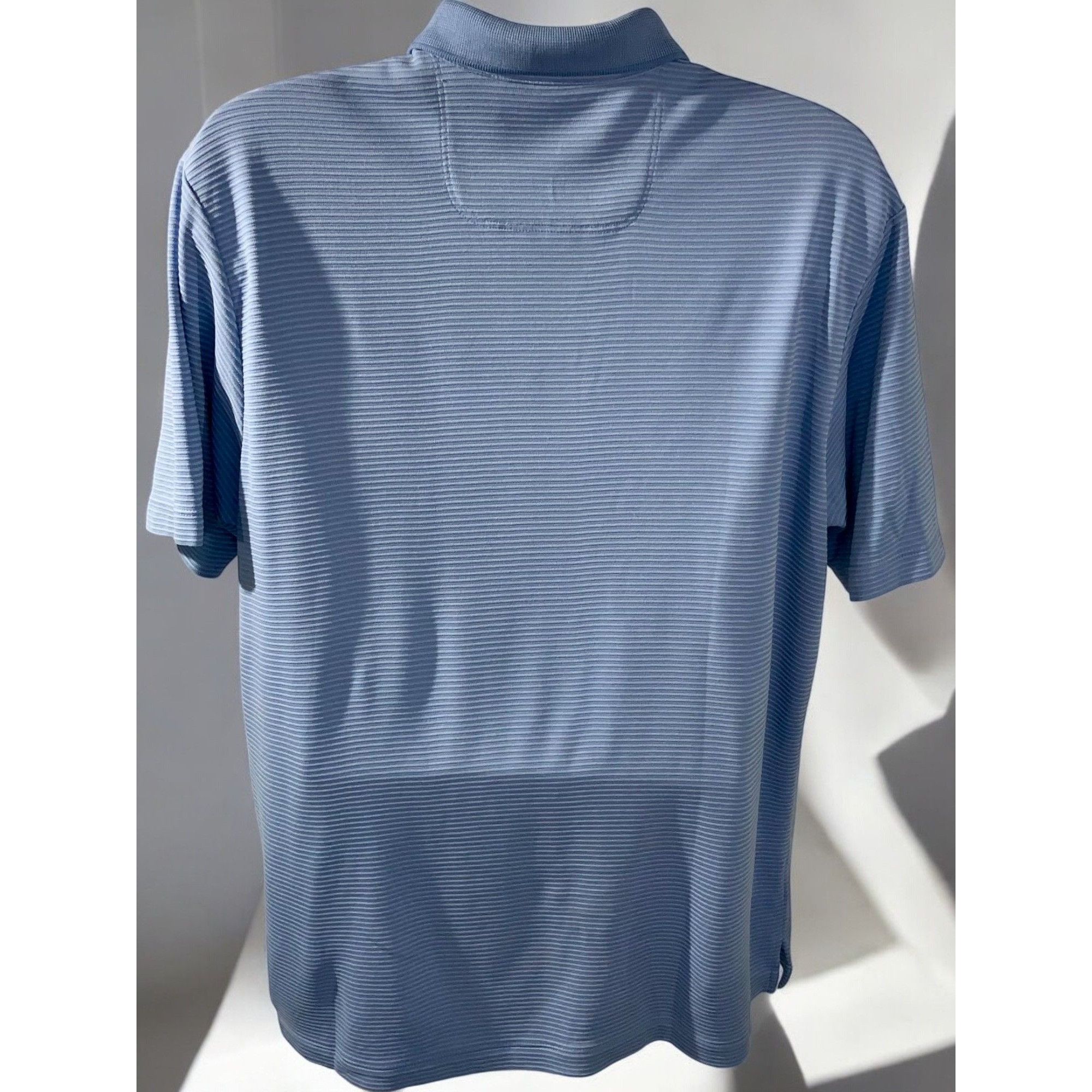 Tommy Bahama Tommy Bahama Mens Blue Ribbed Polo Shirt Short Sleeve Relaxe Size US L / EU 52-54 / 3 - 3 Thumbnail