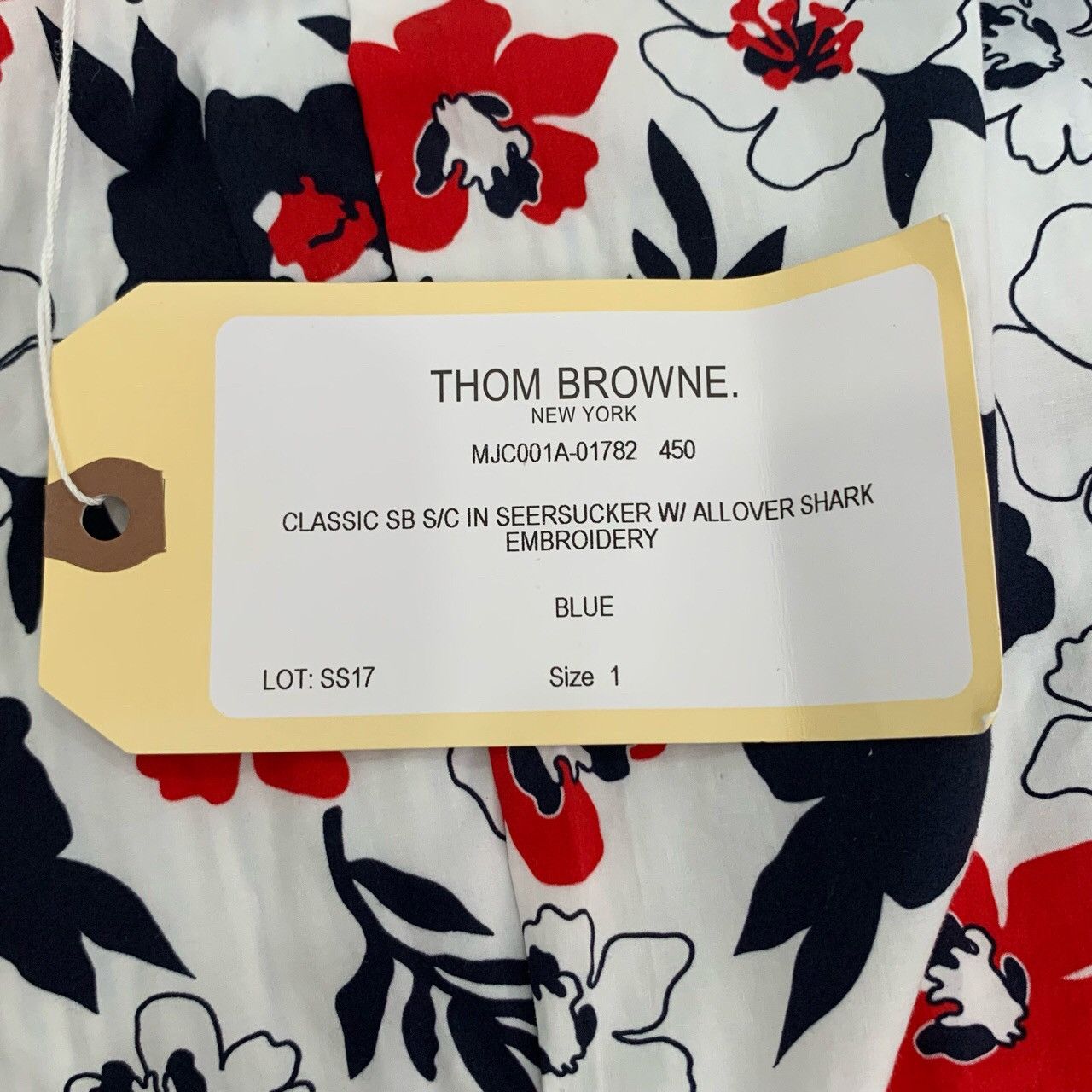 Thom Browne Thom Browne Shark Embroidery Striped Cotton Blazer Size US S / EU 44-46 / 1 - 7 Thumbnail