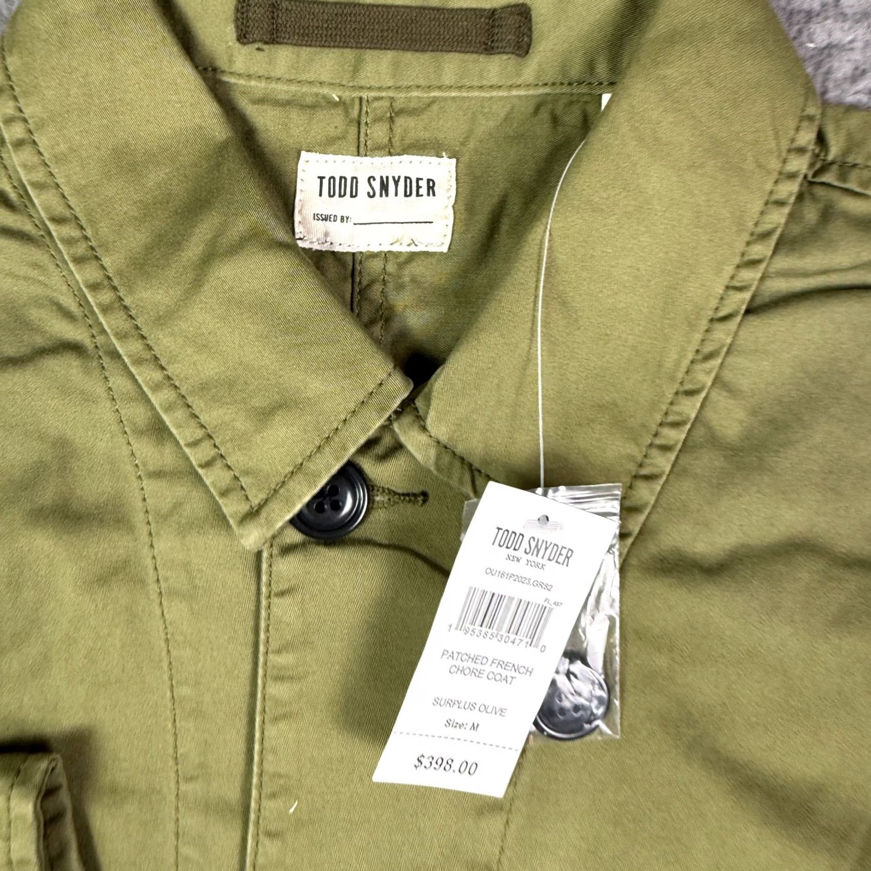 Todd Snyder VINTAGE Todd Snyder Patched French Chore Coat Mens M Green Military Shirt Jacket NEW Size US M / EU 48-50 / 2 - 3 Thumbnail