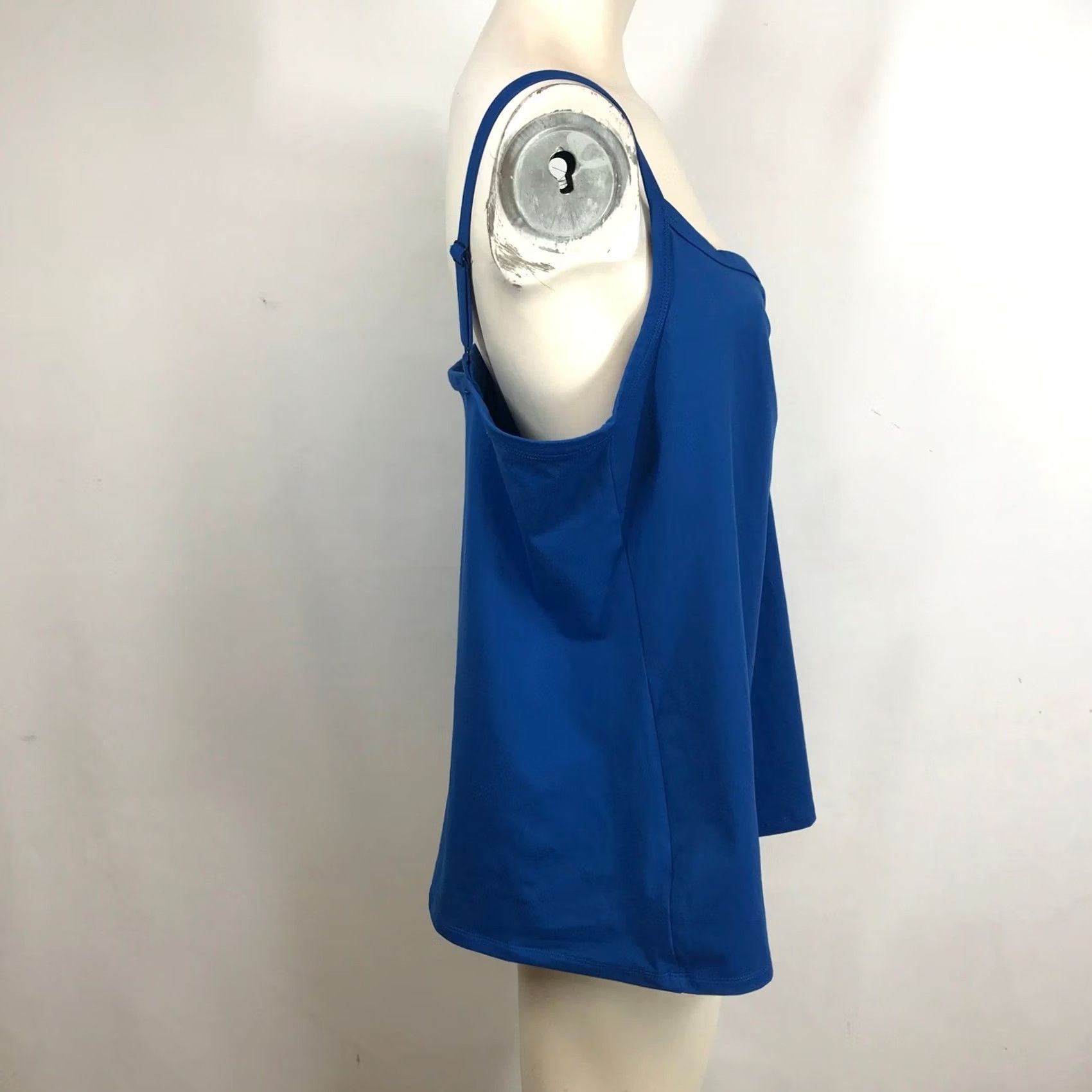 Torrid Torrid Active Cami Tank Top Blue 2X 18-20 PlusSize Polyester Blend Spandex Moisture Wicking Ruched Sweetheart Sleeveless Yoga Gym Camisole Womens Size 3XL / US 20-22 - 4 Thumbnail