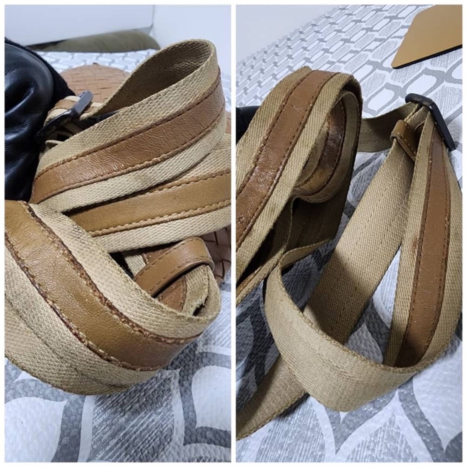 Bottega Veneta Authentic Bottega Veneta Intrecciato Messenger Bag Beige Size ONE SIZE - 7 Thumbnail