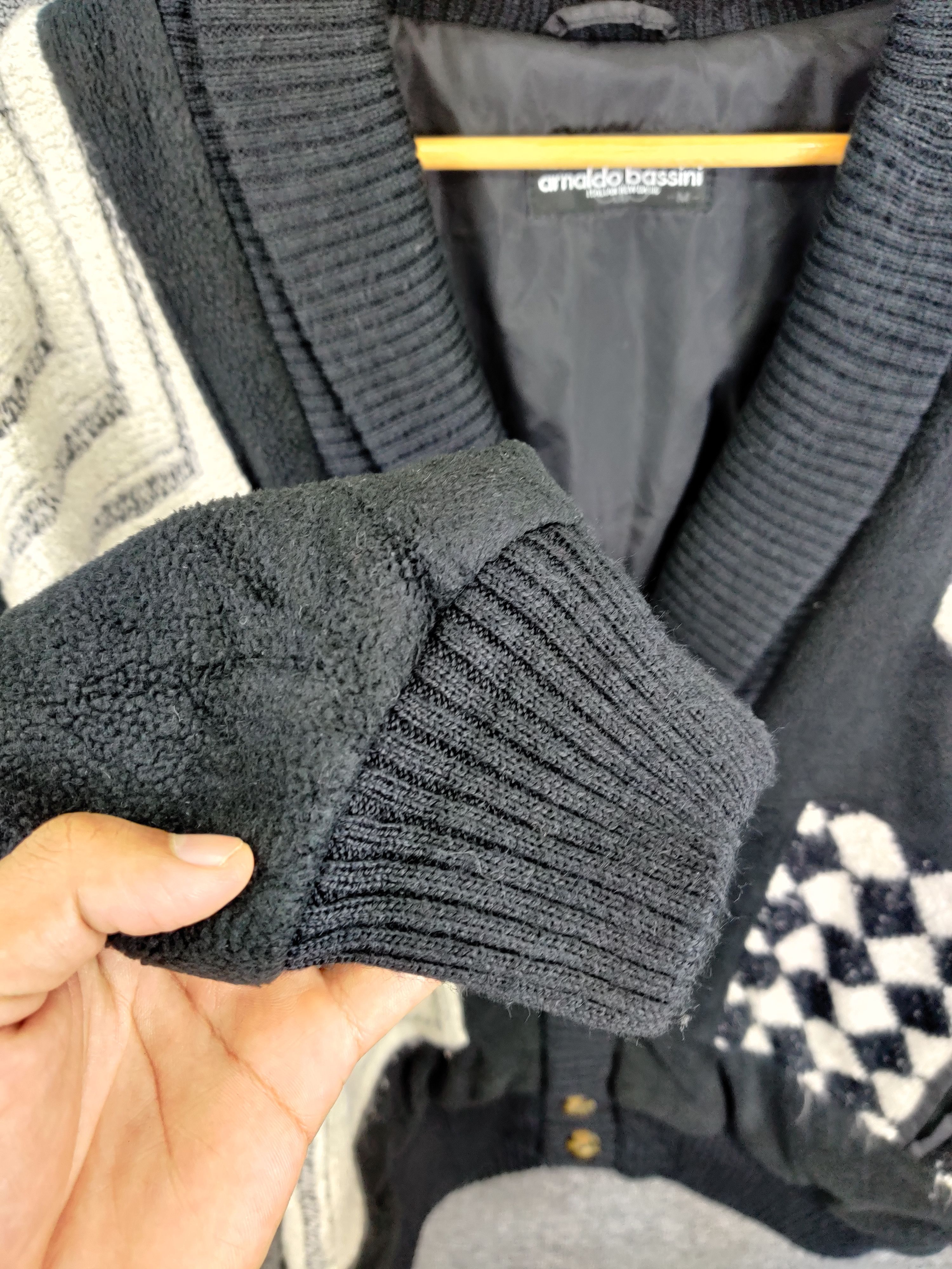Japanese Brand Arnaldo Bassini Shawl Collar Fleece Knit Cardigan Size US M / EU 48-50 / 2 - 9 Thumbnail
