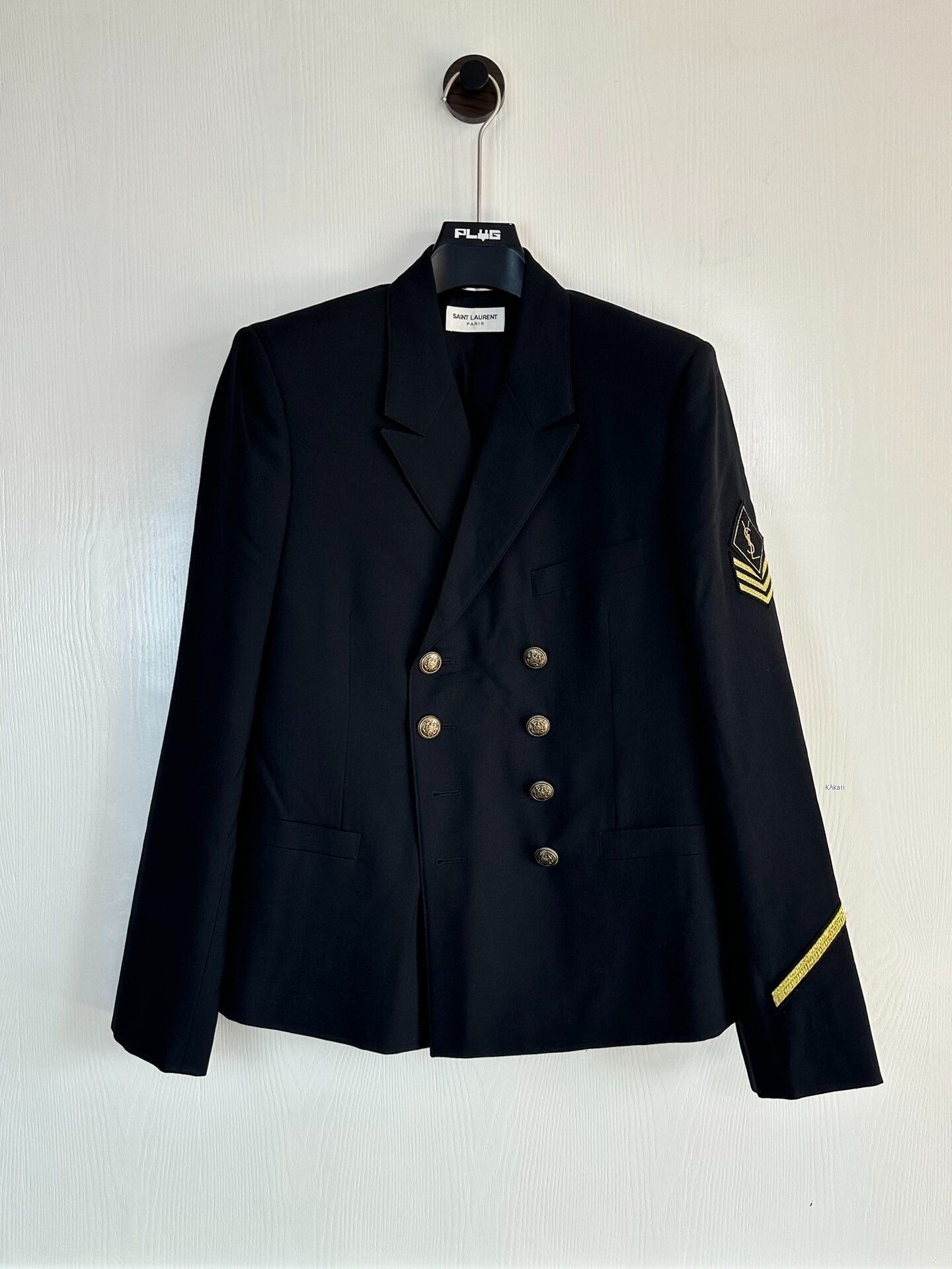 Saint Laurent Paris Saint Laurent Preppy Gold Thread Armband Jacket Size US M / EU 48-50 / 2 - 1 Thumbnail