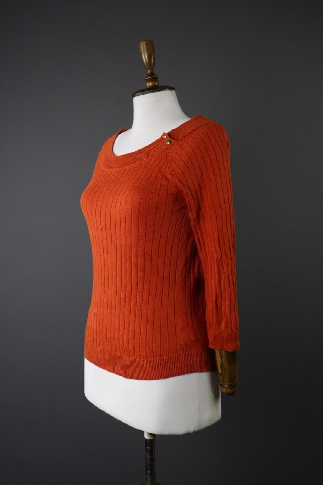 Lauren Ralph Lauren Lauren Ralph Lauren Orange Relaxed Top Shirt Size L Size L / US 10 / IT 46 - 3 Thumbnail