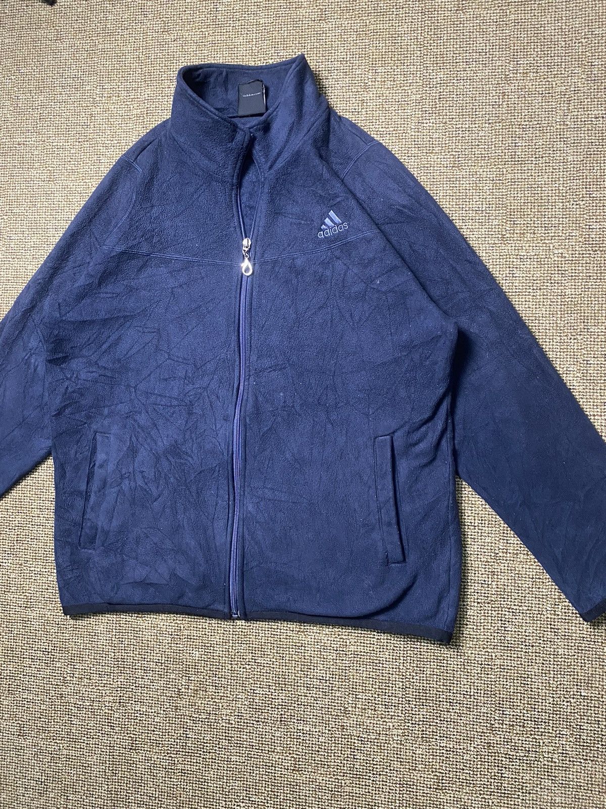 Adidas Adidas Fleece Zipper Jacket Size US L / EU 52-54 / 3 - 2 Thumbnail