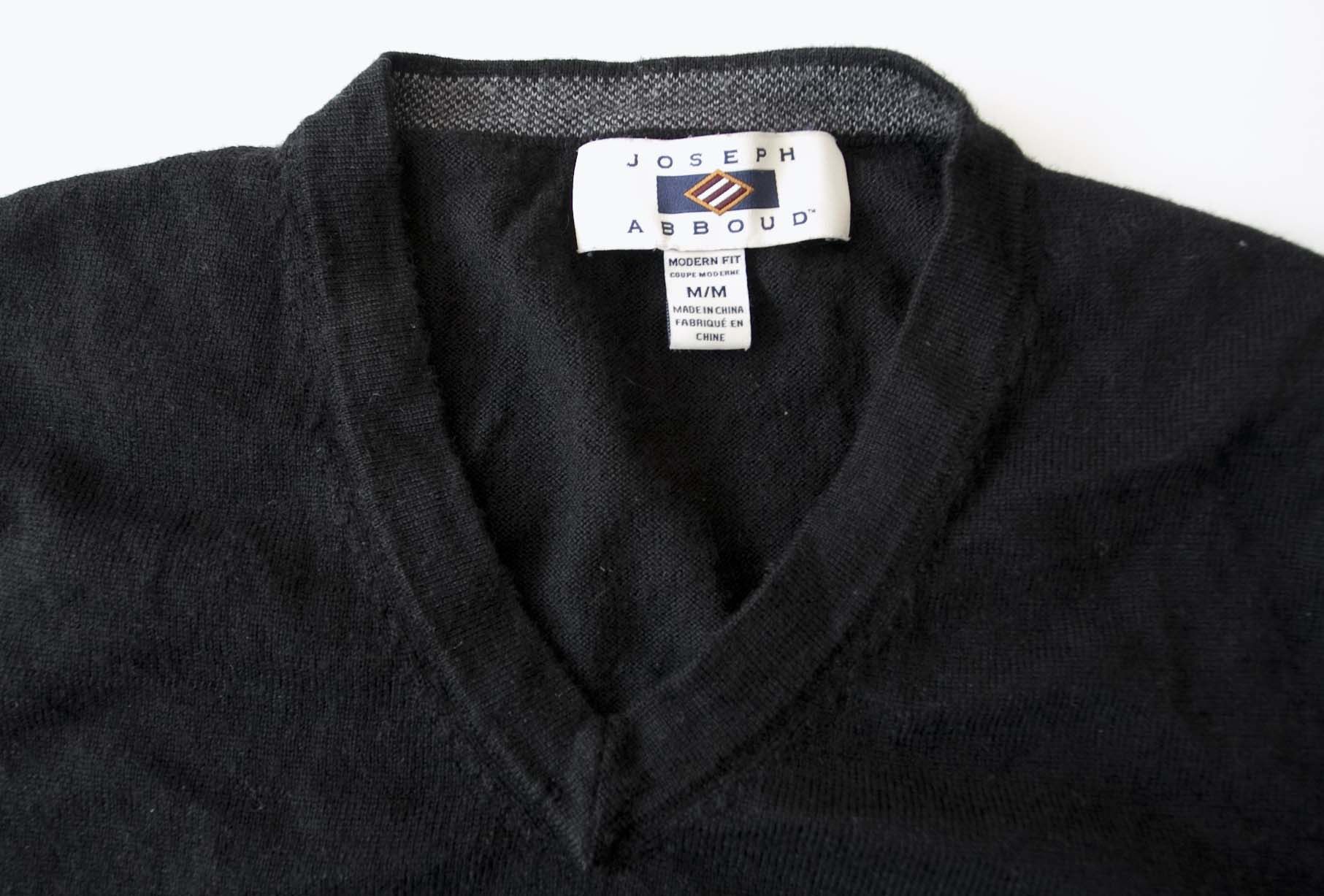 Joseph Abboud Joseph Abboud Sweater 100% Merino Wool Size M Black Size US M / EU 48-50 / 2 - 3 Thumbnail