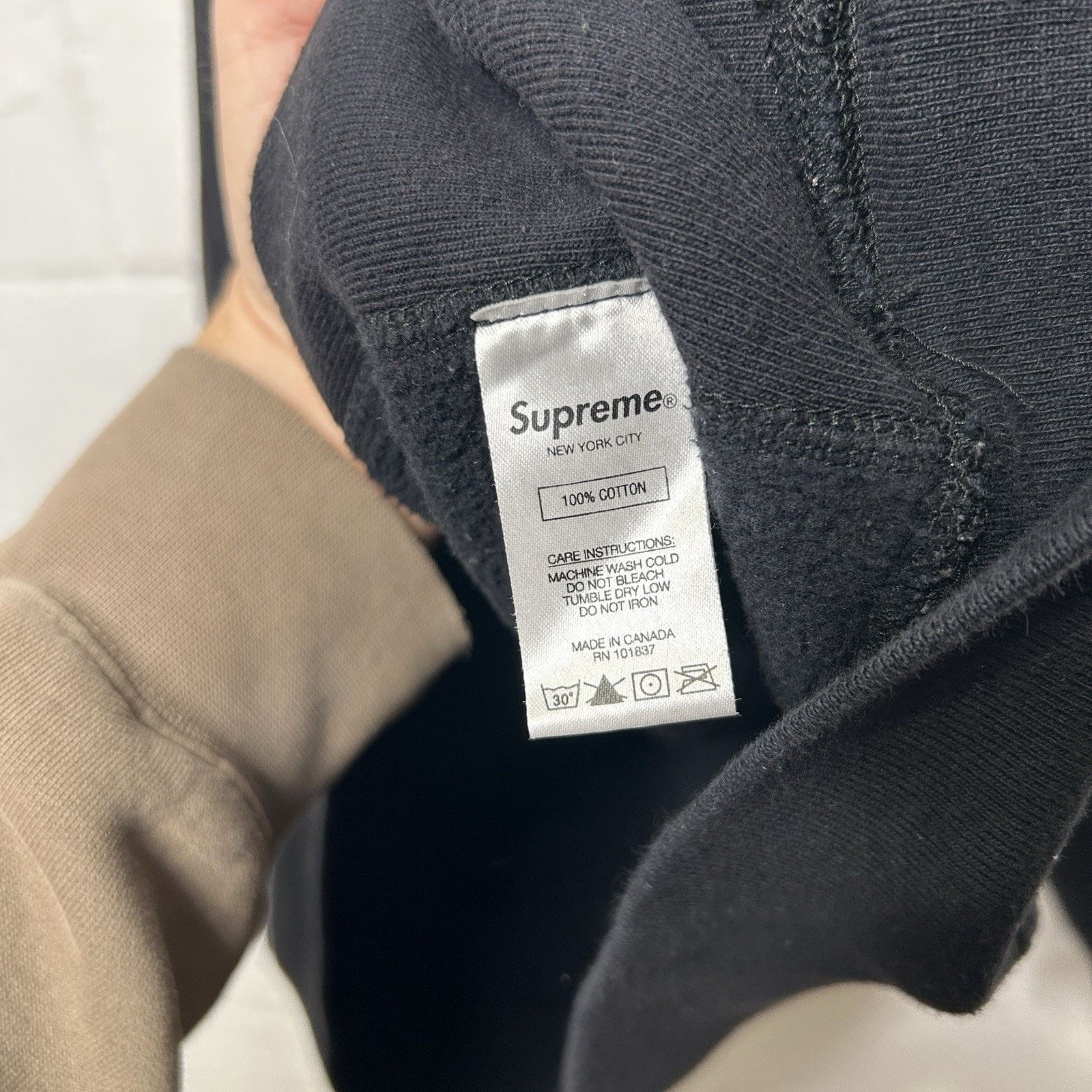 Supreme Supreme Classic Ad Hooded Sweatshirt “Black” SS19 Size US XL / EU 56 / 4 - 8 Thumbnail