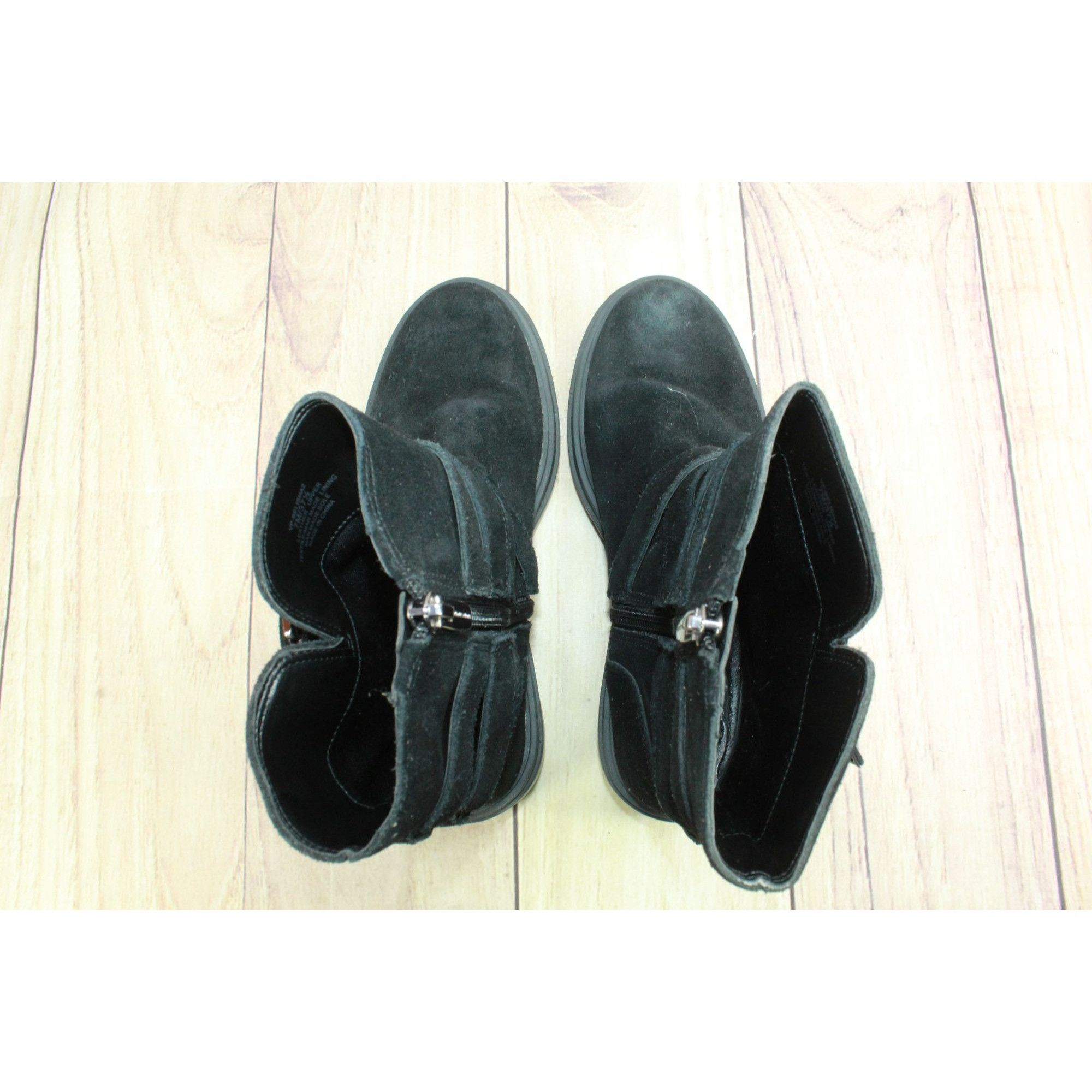 Leather × Vince Camuto Vince Camuto Belisha Women's Suede Zip Buckled Combat Boots Size US 7 / IT 37 - 7 Thumbnail