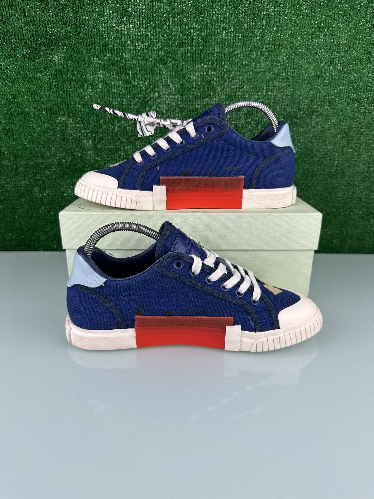 Off-White Off-White Vulcanized Low 'Blue'Size 40EU/7US Size US 7 / EU 40 - 3 Thumbnail